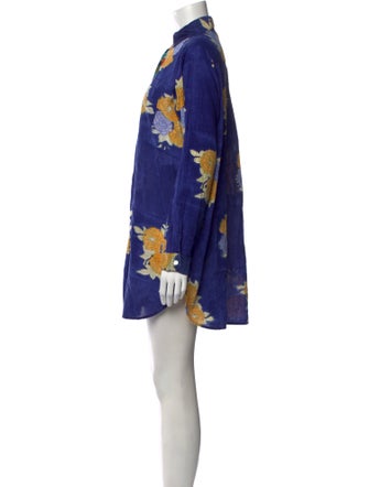 LISA CORTI Floral Print Mini Dress