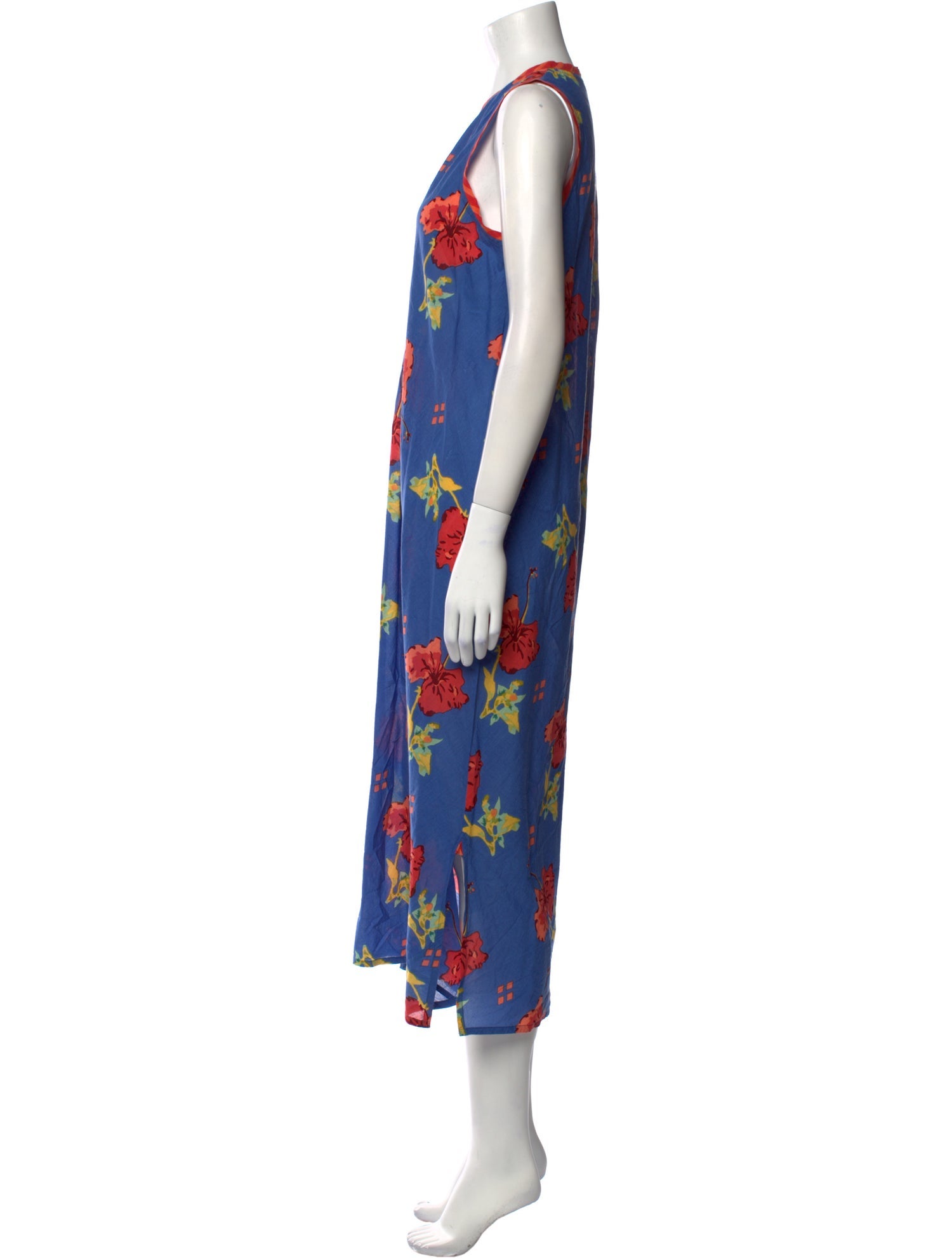 LISA CORTI Floral Print Long Dress