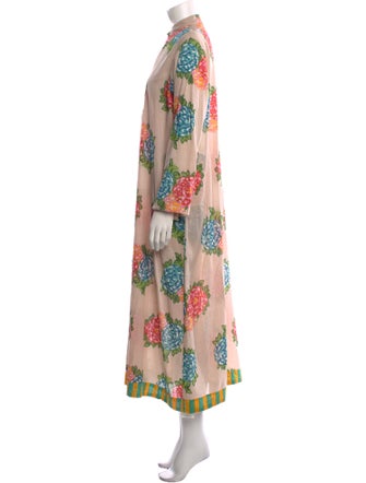 LISA CORTI Floral Print Long Dress