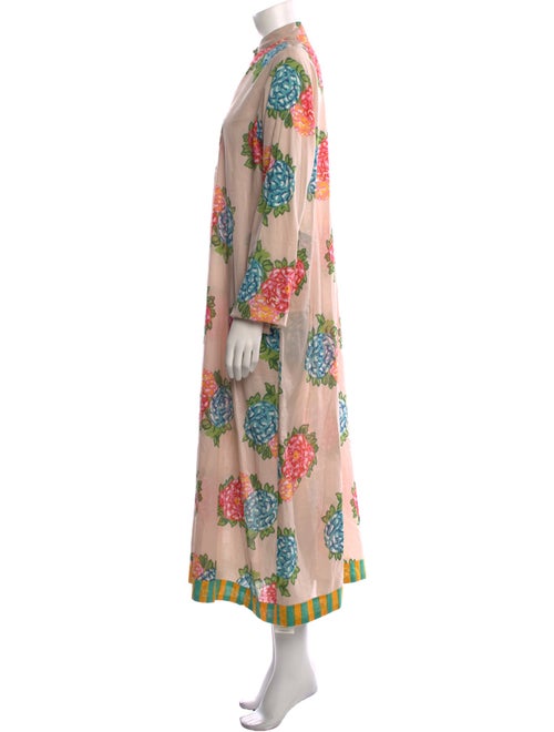 LISA CORTI Floral Print Long Dress