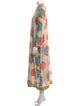 LISA CORTI Floral Print Long Dress