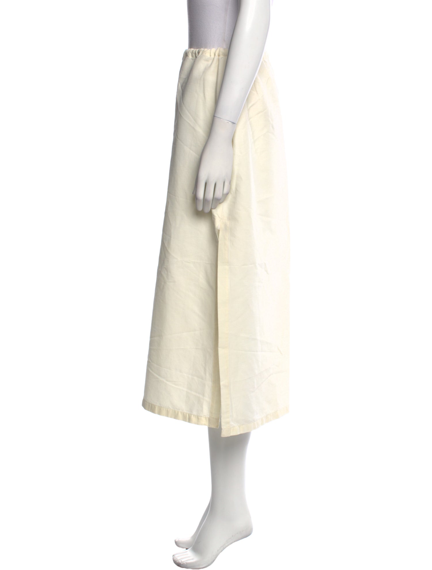 Lido Linen Midi Length Skirt