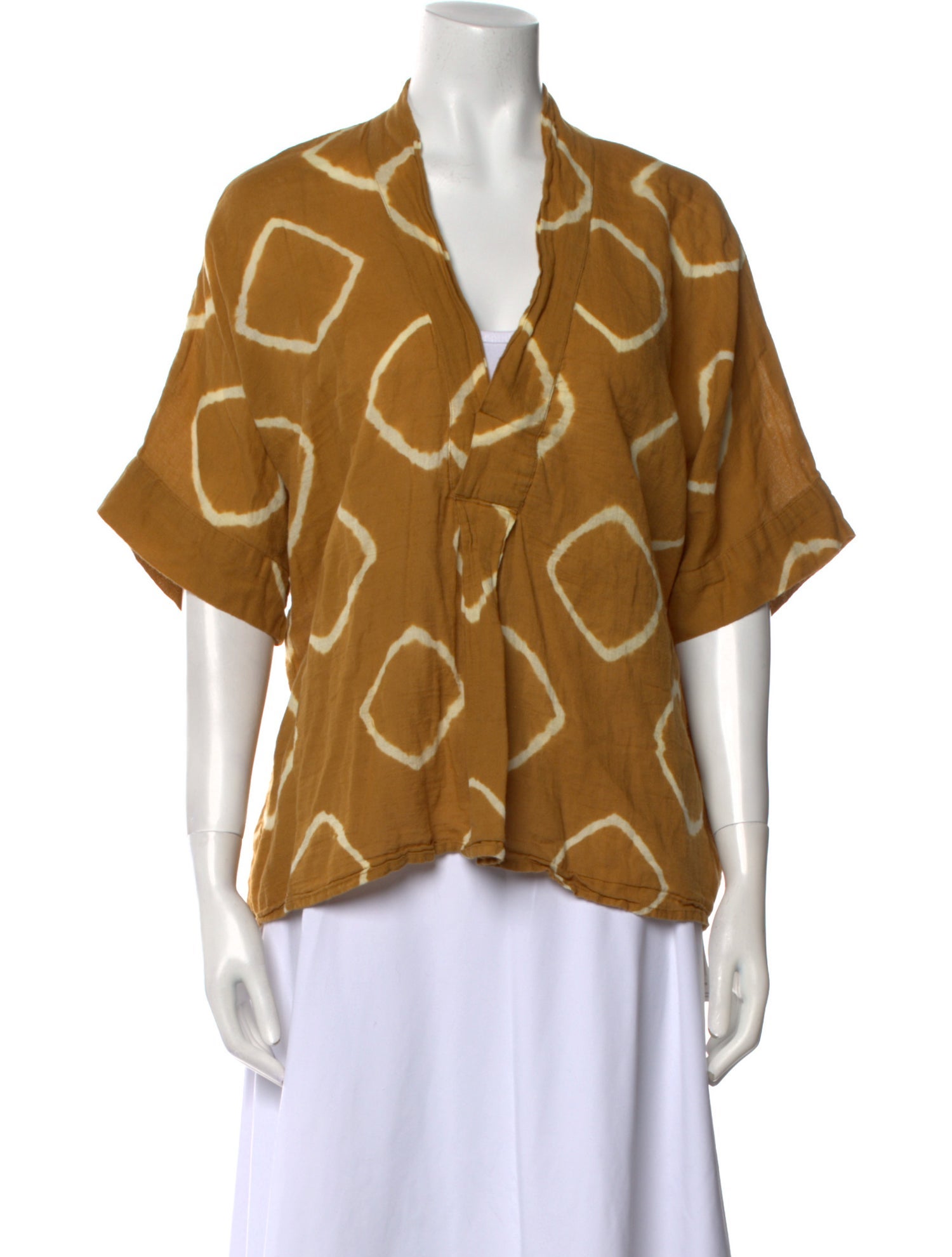 Lido Printed V-Neck Blouse