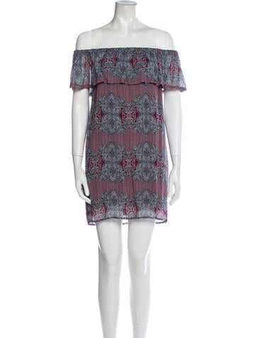 Line & Dot Dresses Printed Mini Dress XS