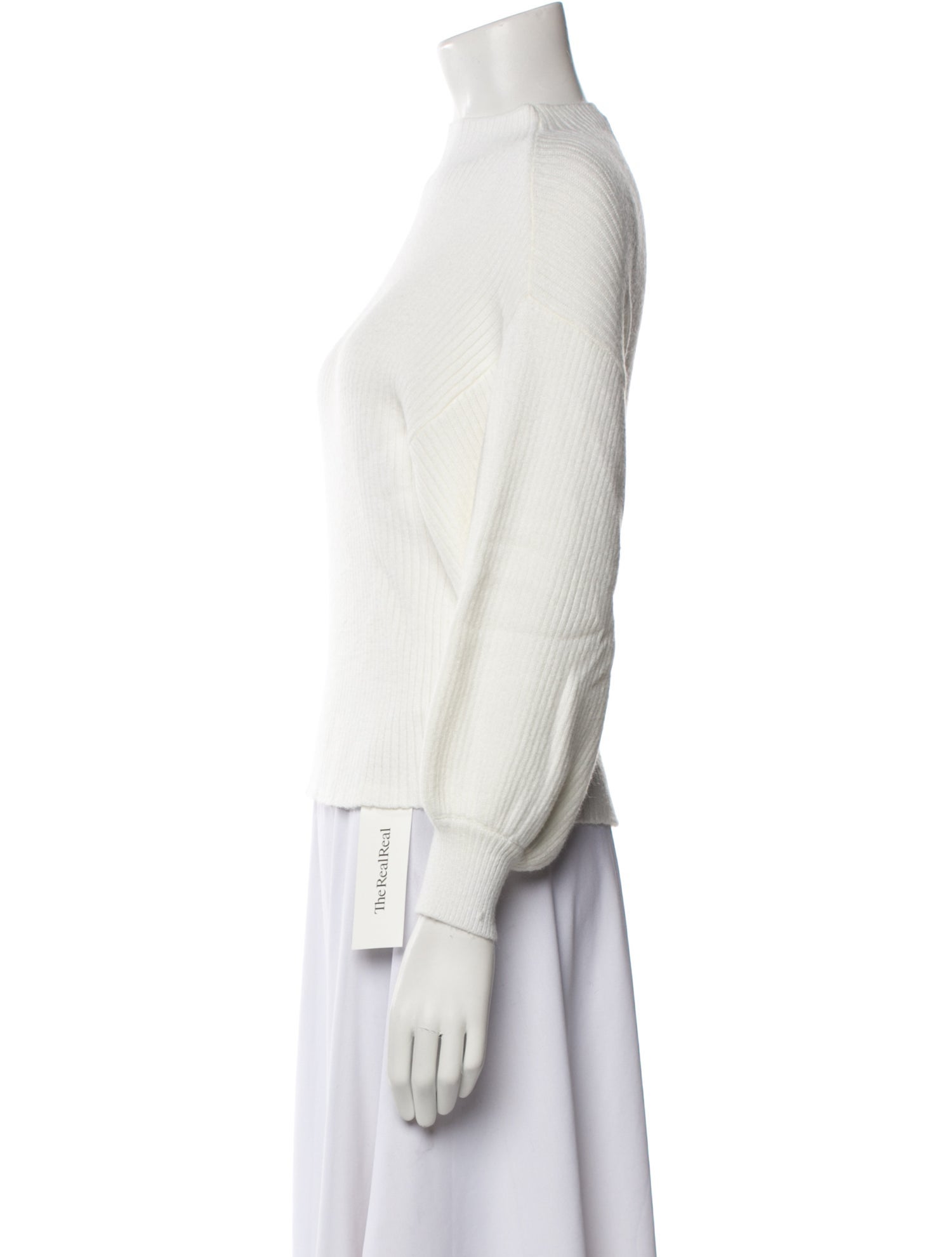 Line & Dot Mock Neck Sweater