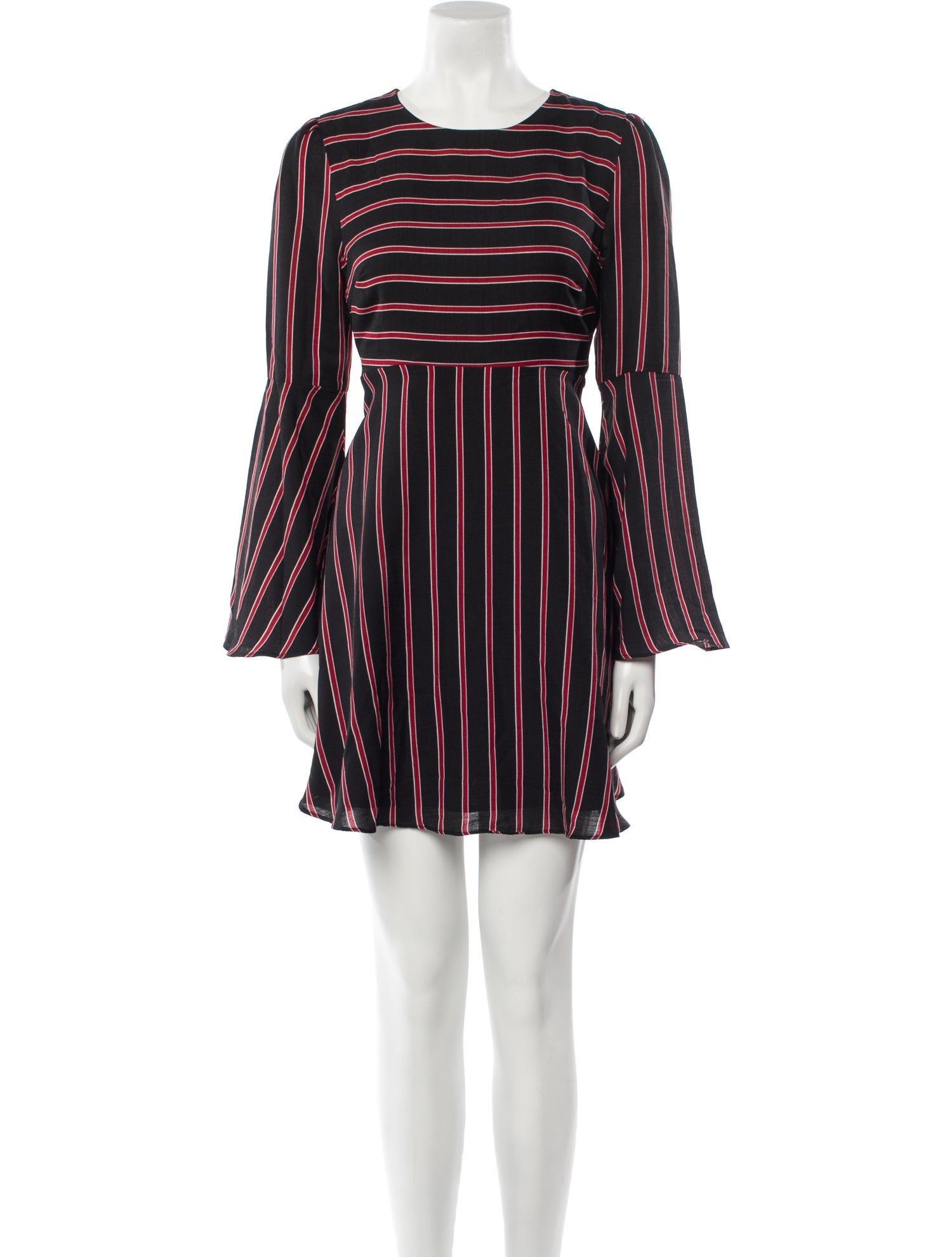 Line & Dot Striped Mini Dress