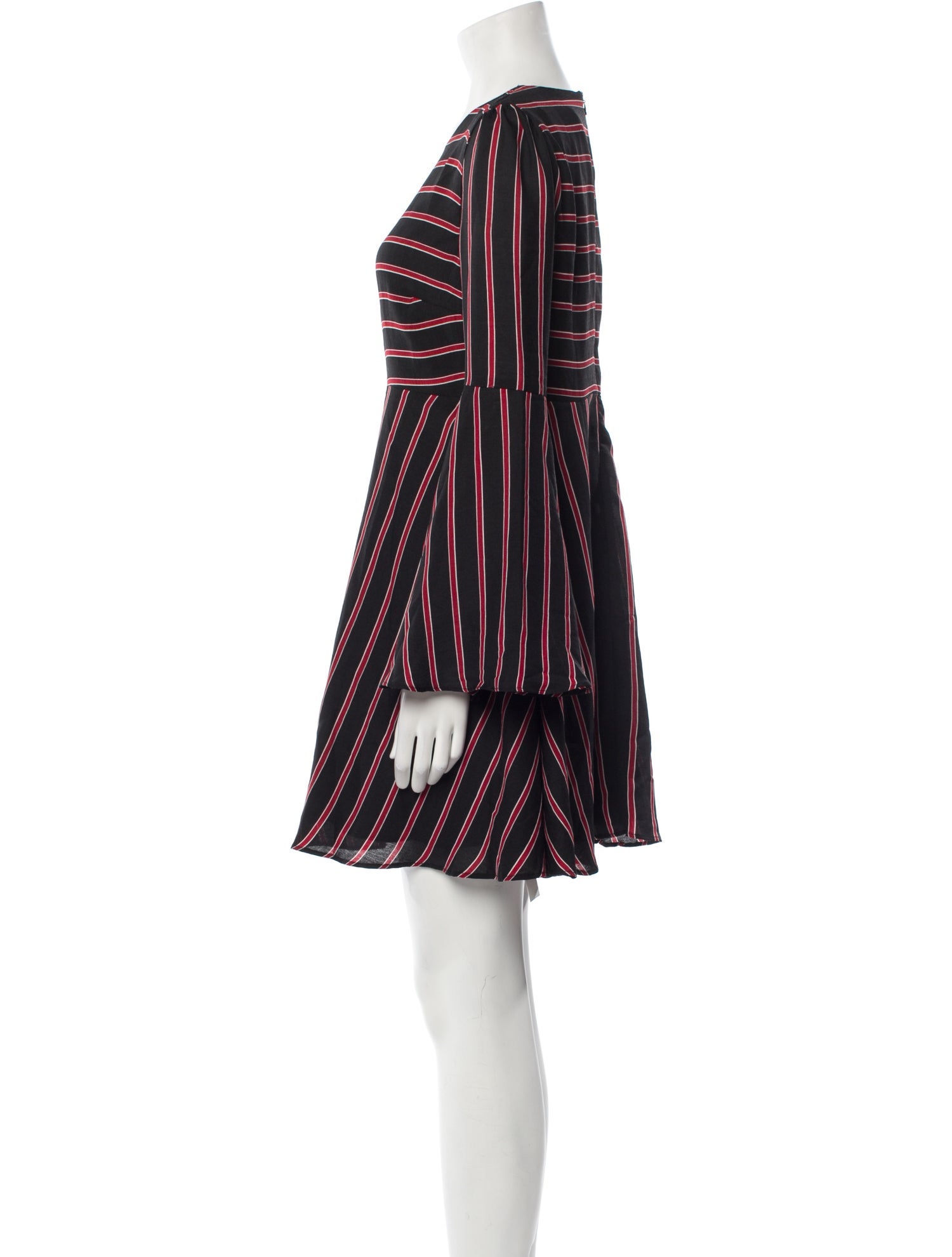 Line & Dot Striped Mini Dress