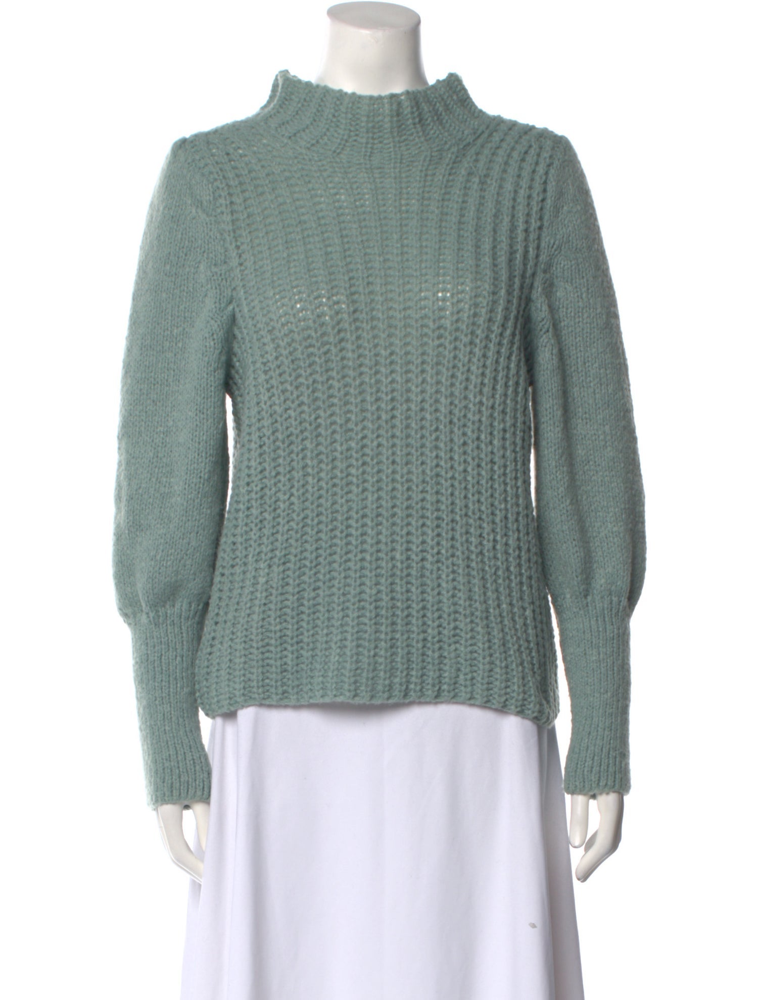 Line & Dot Mock Neck Sweater