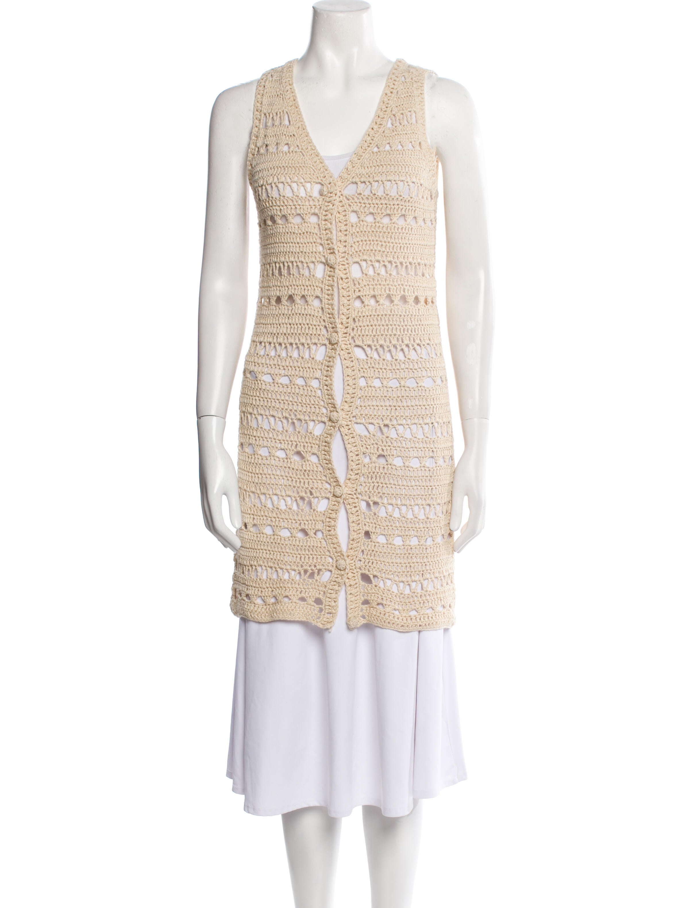 Line & Dot V-Neck Sweater