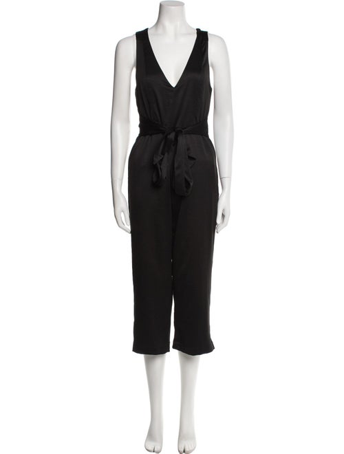 Line & Dot V-Neck Jumpsuit