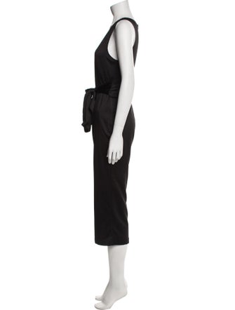 Line & Dot V-Neck Jumpsuit