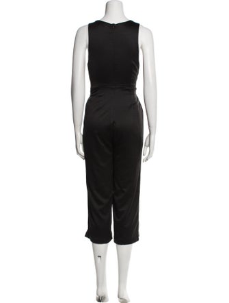 Line & Dot V-Neck Jumpsuit