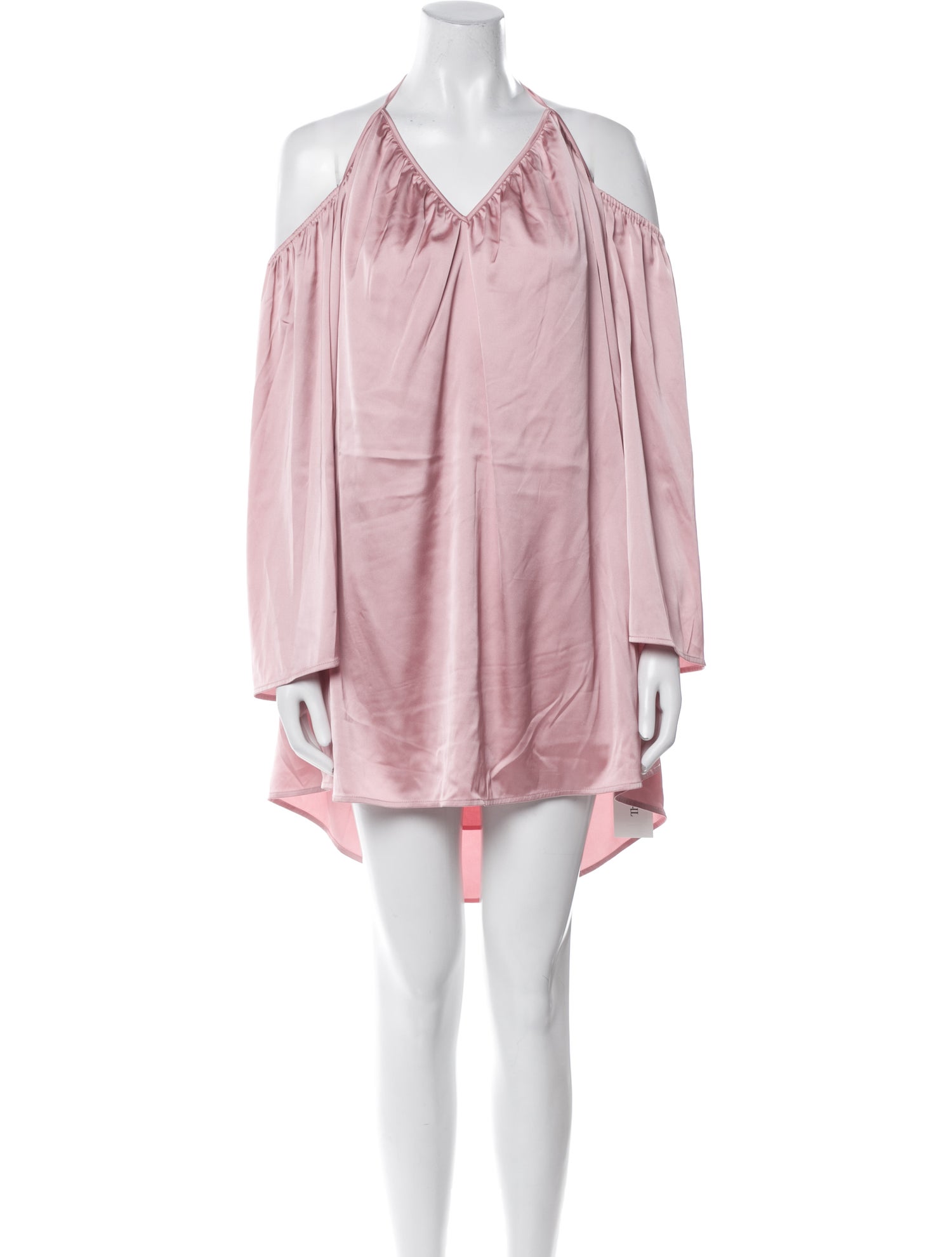 Line & Dot V-Neck Mini Dress