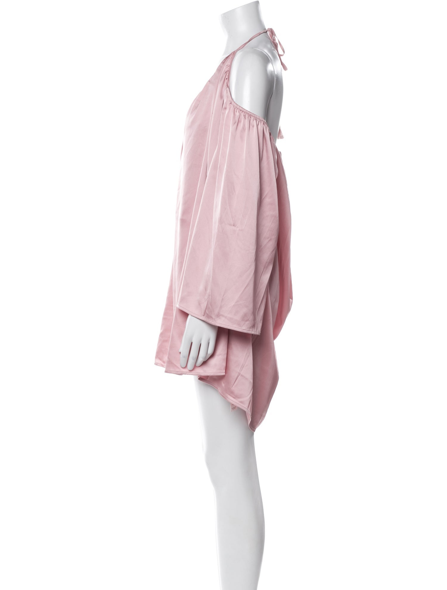 Line & Dot V-Neck Mini Dress