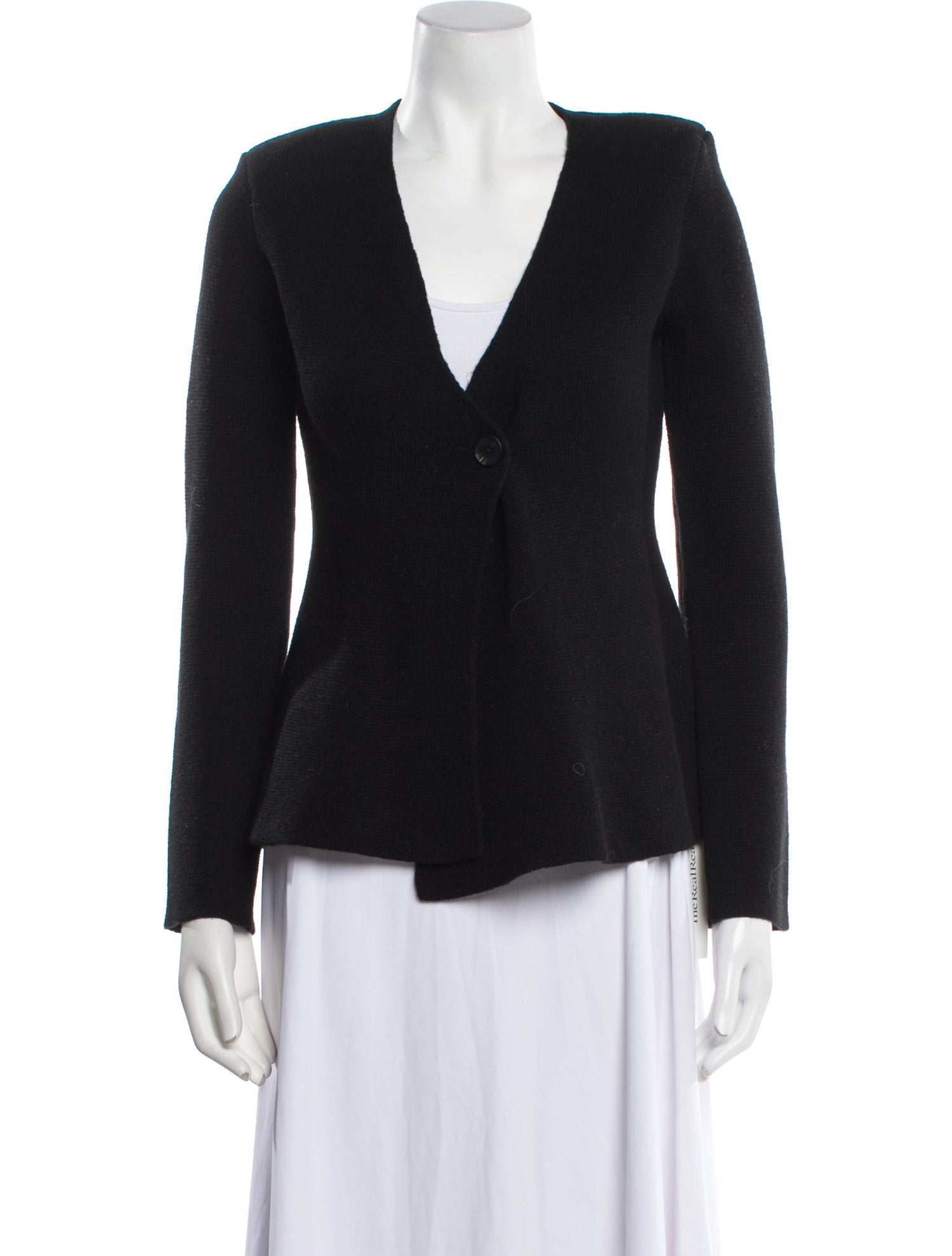 Line & Dot V-Neck Sweater