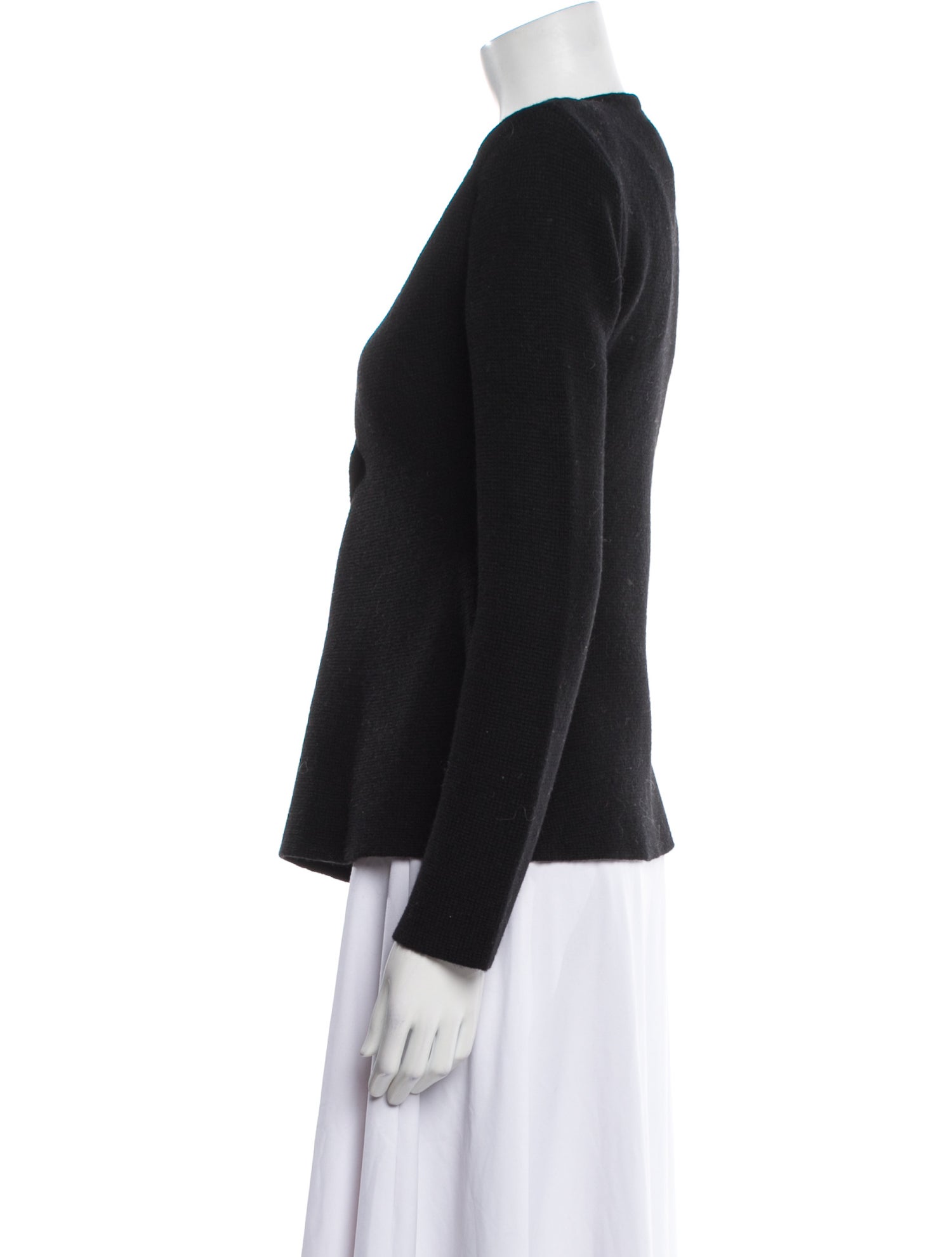 Line & Dot V-Neck Sweater