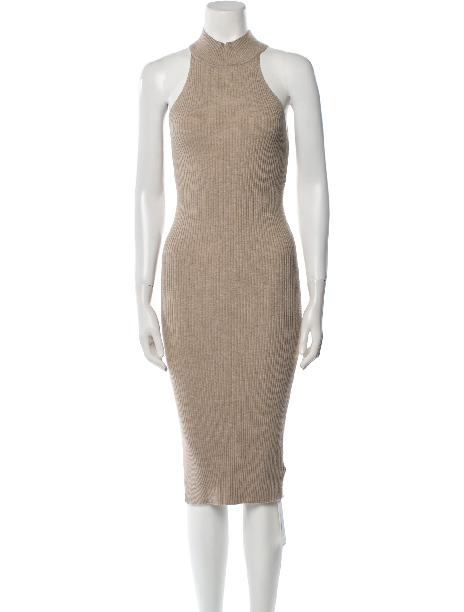 Line & Dot Turtleneck Midi Length Dress