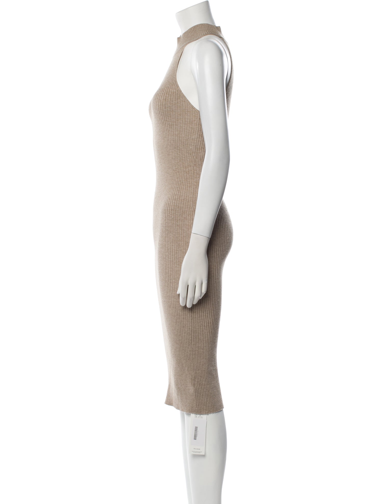 Line & Dot Turtleneck Midi Length Dress