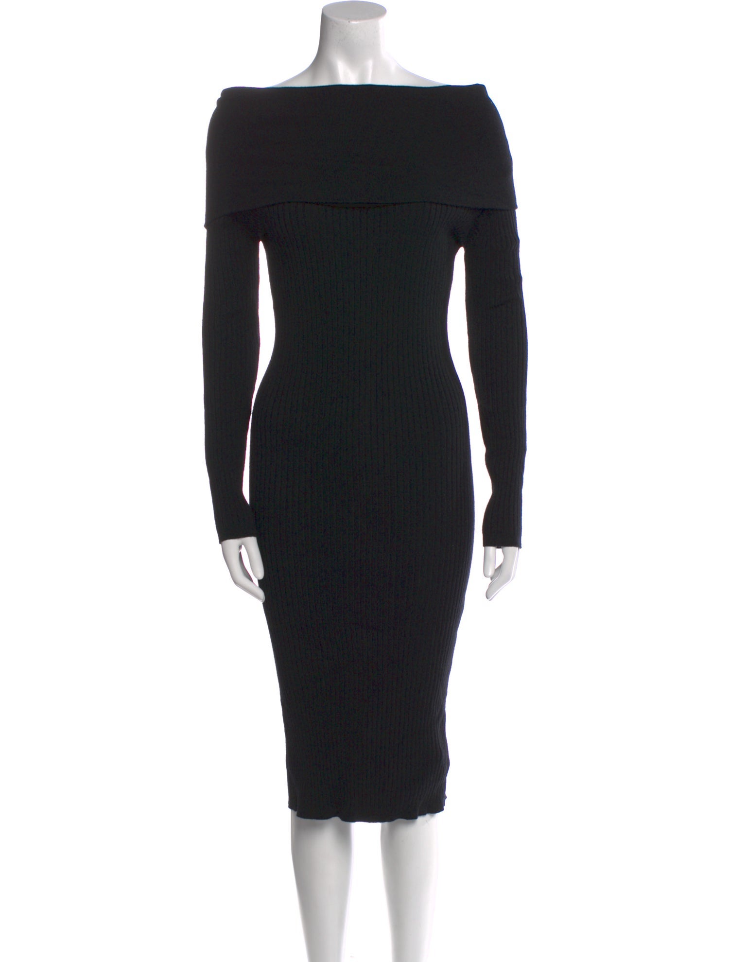 Line & Dot Bateau Neckline Knee-Length Dress