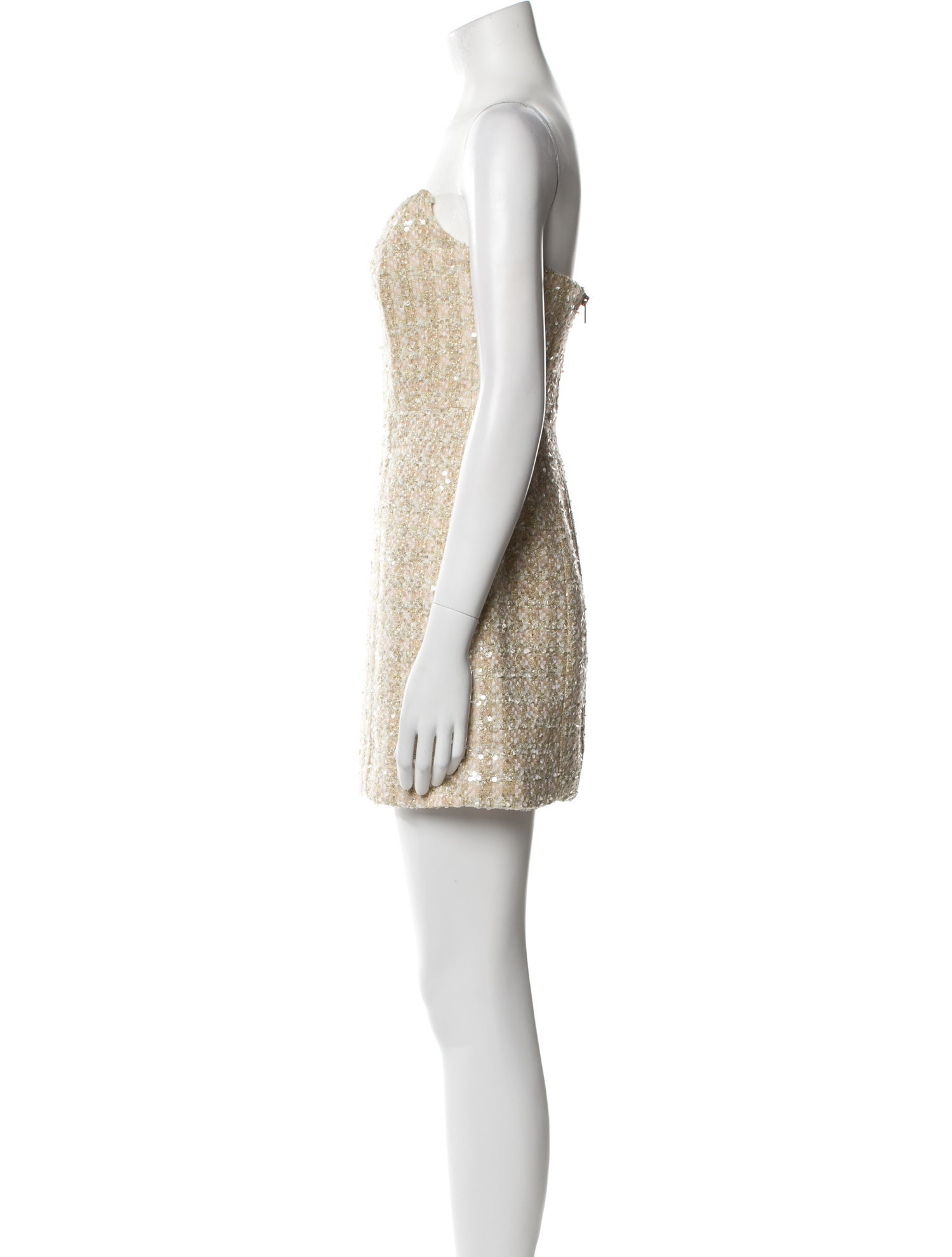 Line & Dot Strapless Mini Dress