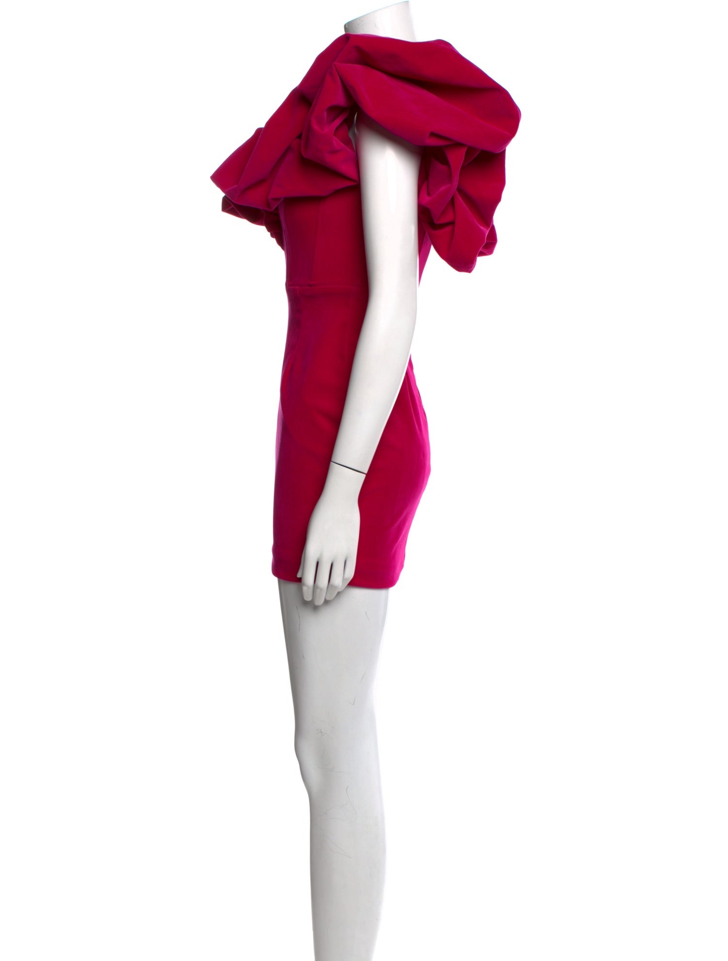 Line & Dot Off-The-Shoulder Mini Dress