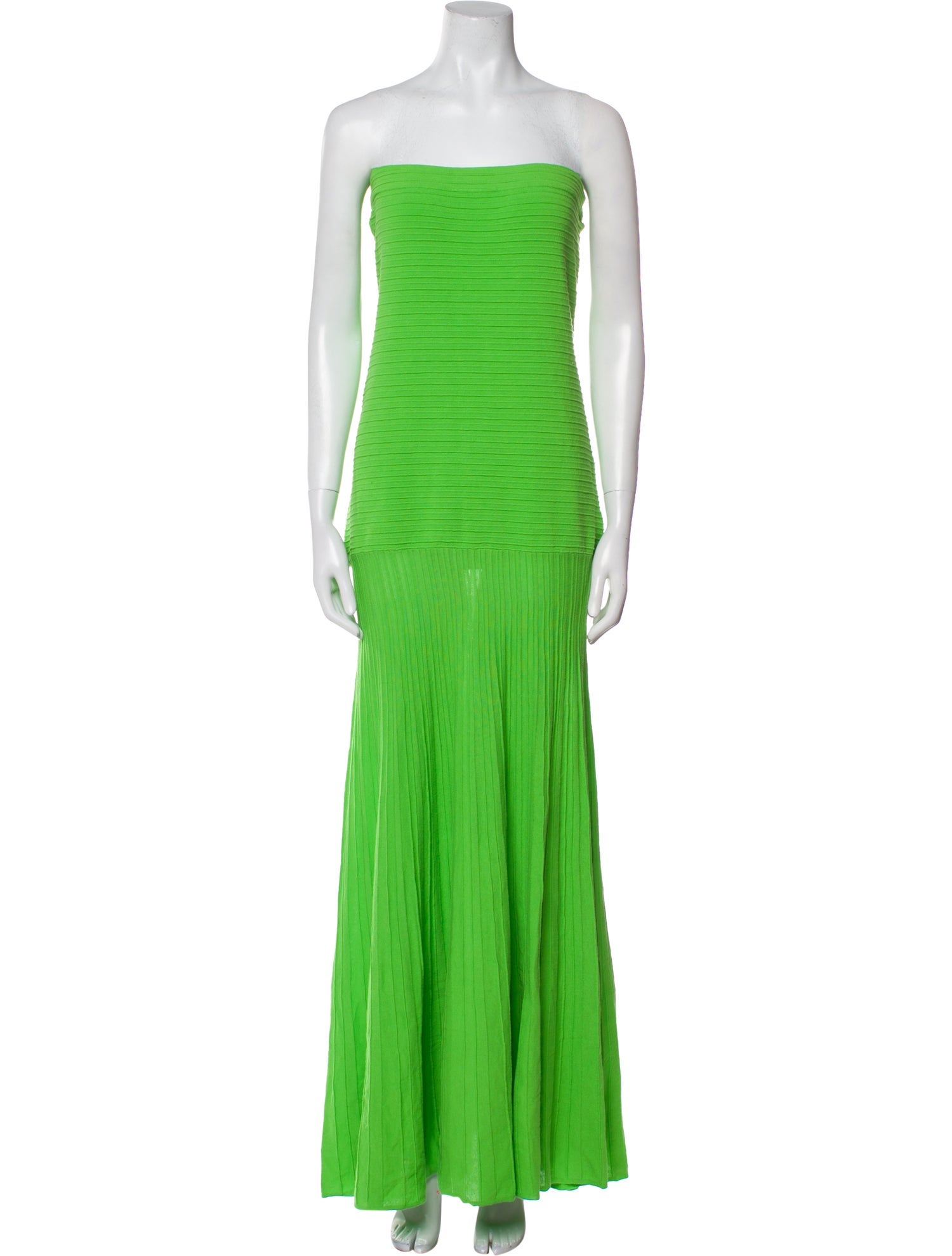 Line & Dot Strapless Long Dress w/ Tags