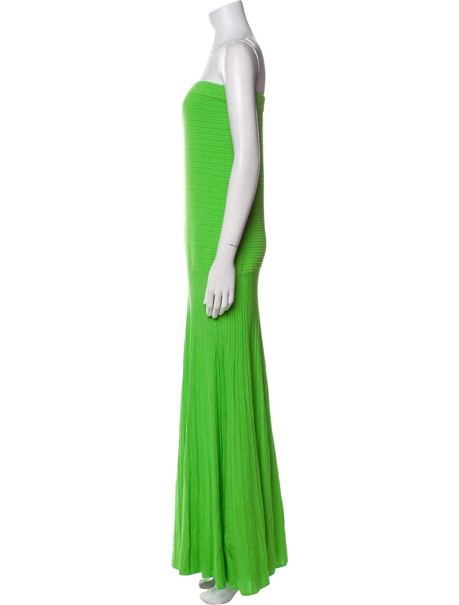 Line & Dot Strapless Long Dress w/ Tags