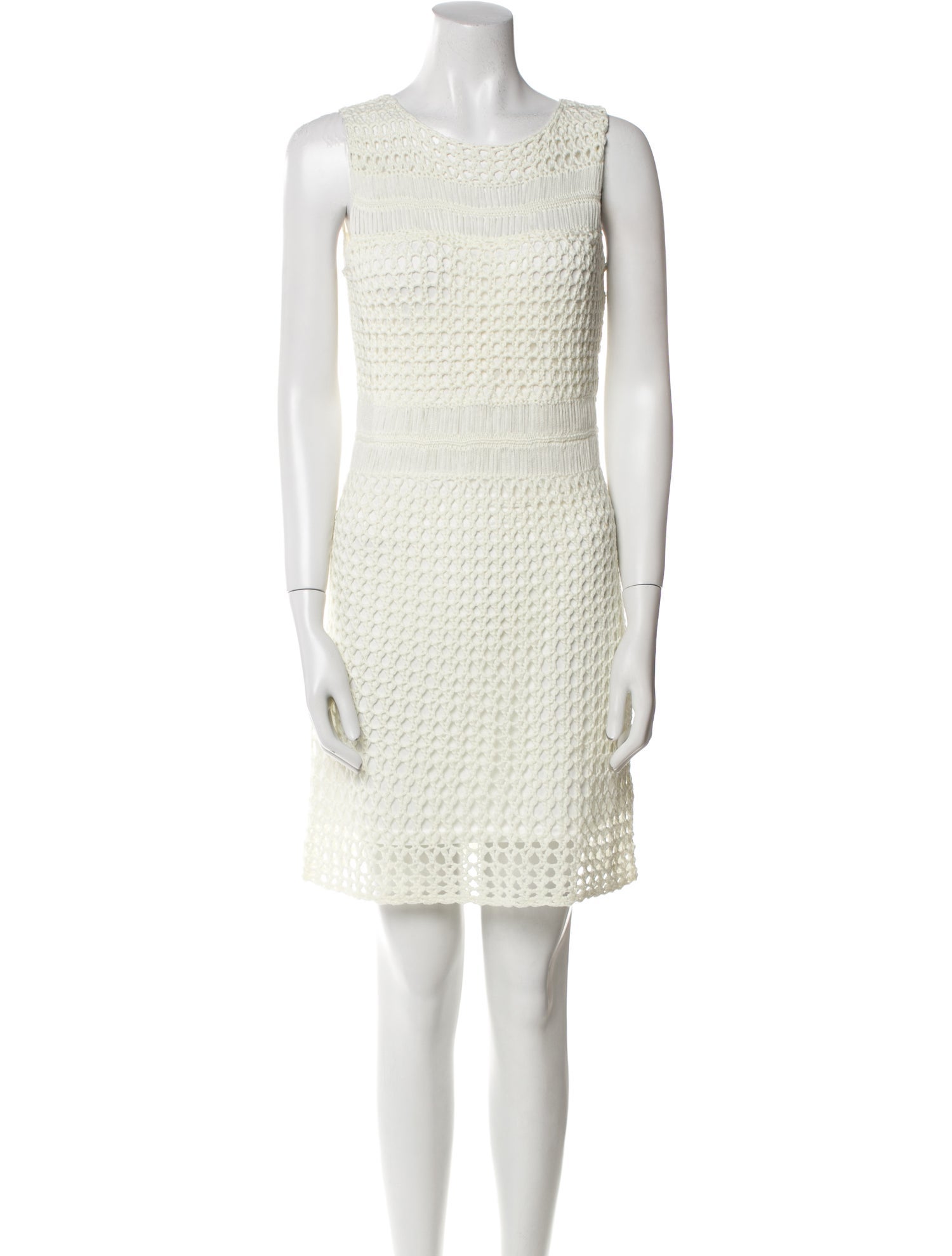 Line & Dot Scoop Neck Mini Dress