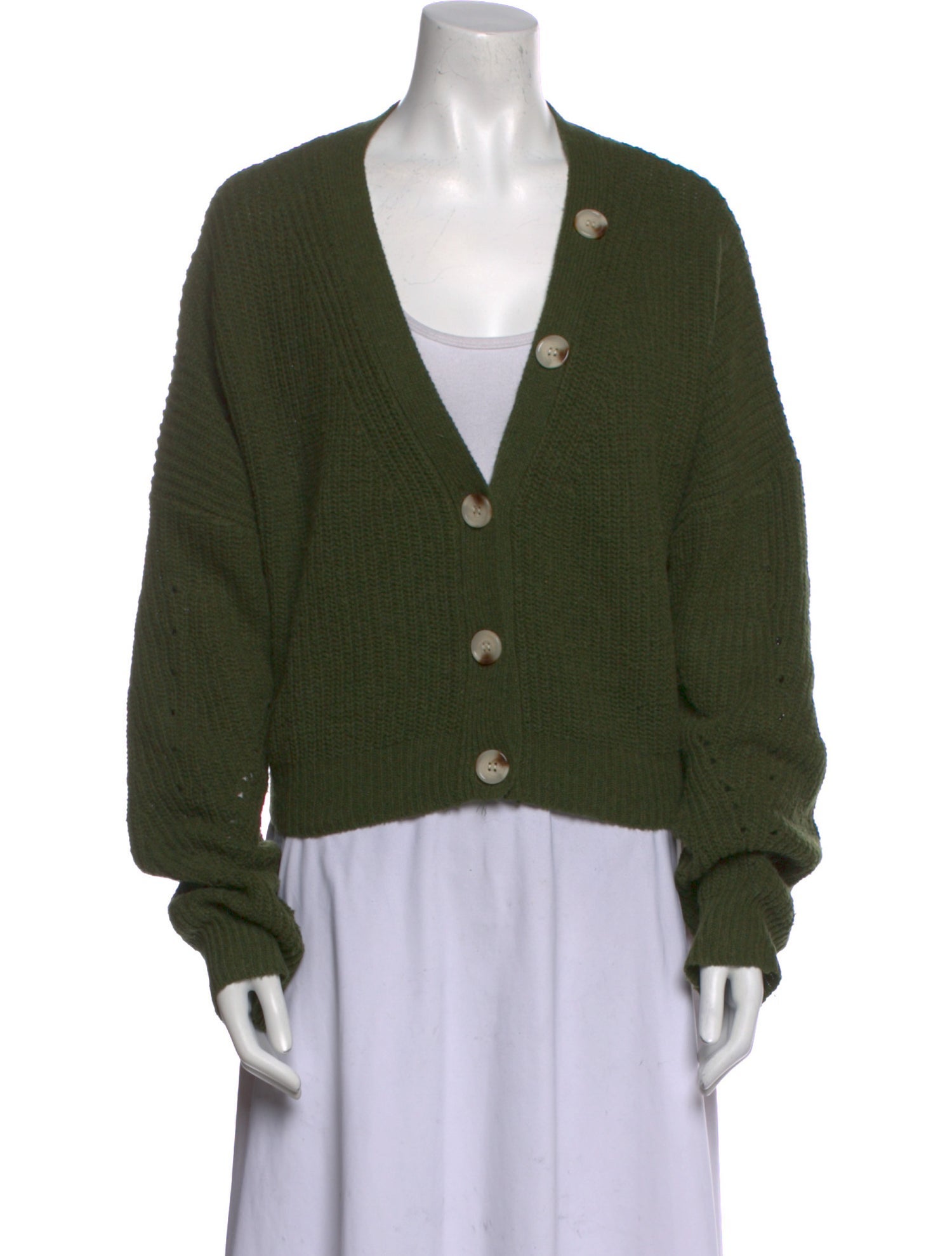 Line & Dot V-Neck Sweater