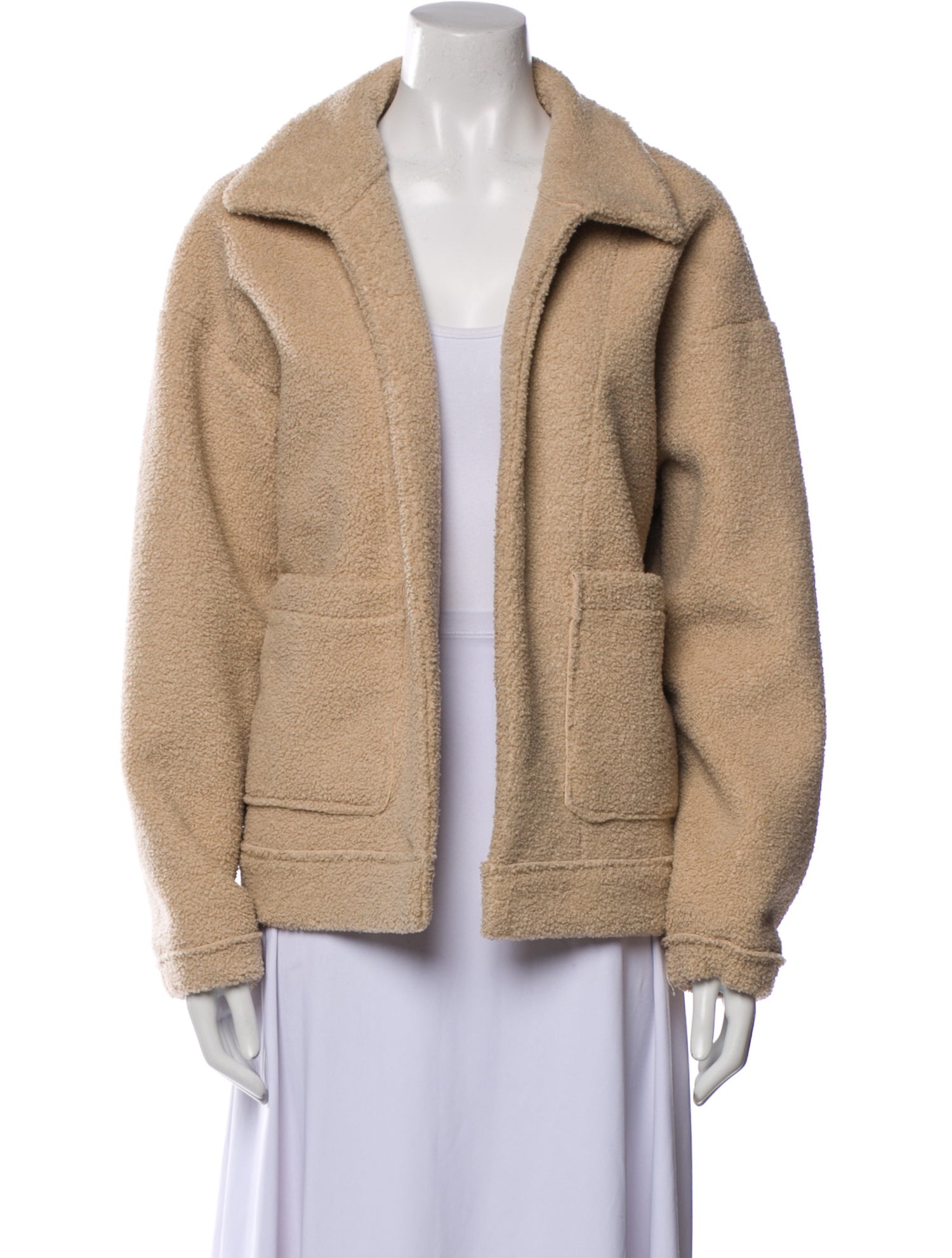 Line & Dot Shearling Fur Jacket
