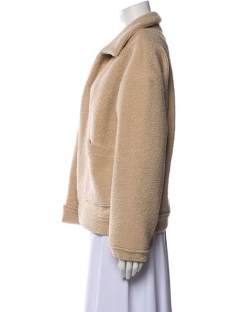 Line & Dot Shearling Fur Jacket