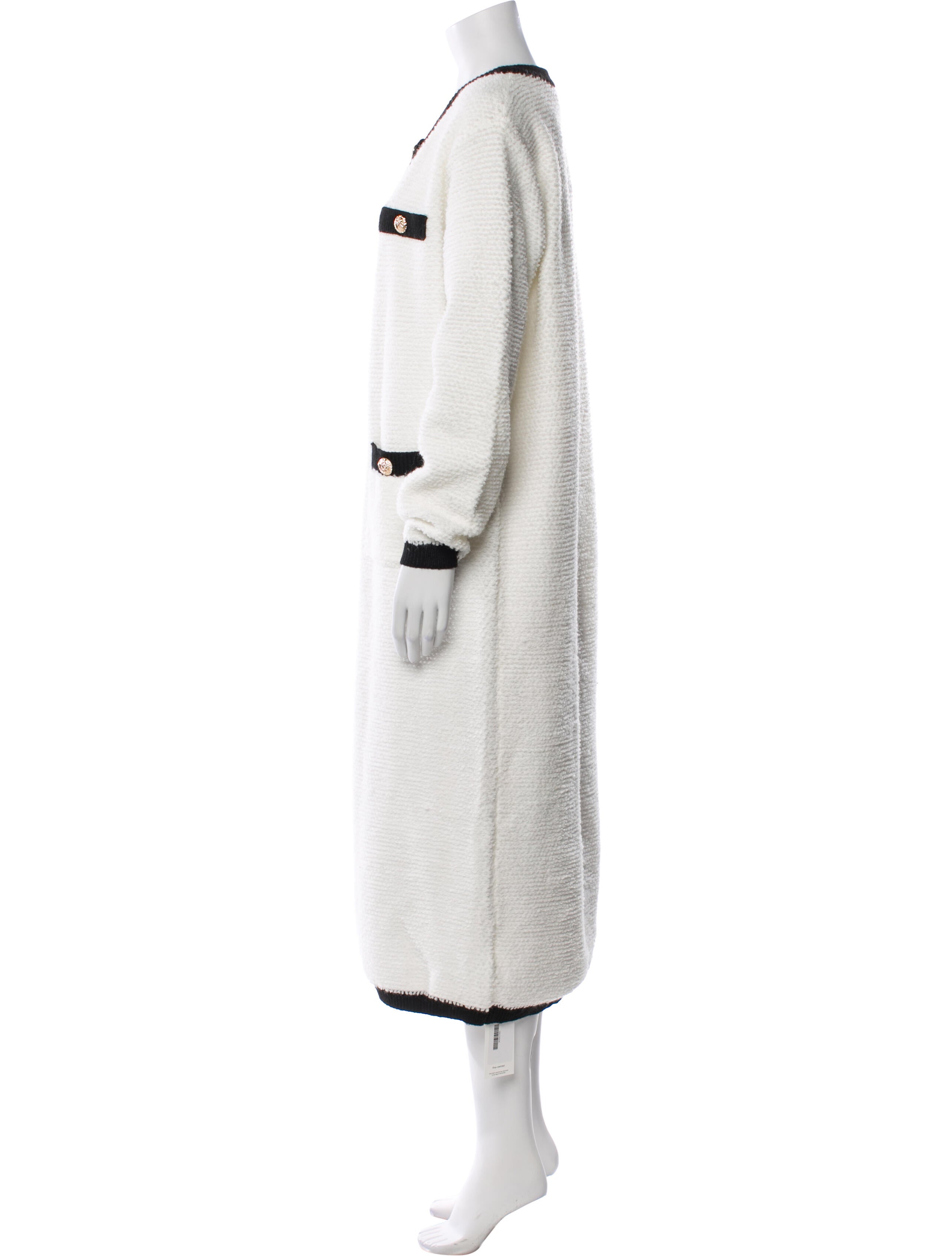 Line & Dot Printed Crew Neck Sweater w/ Tags