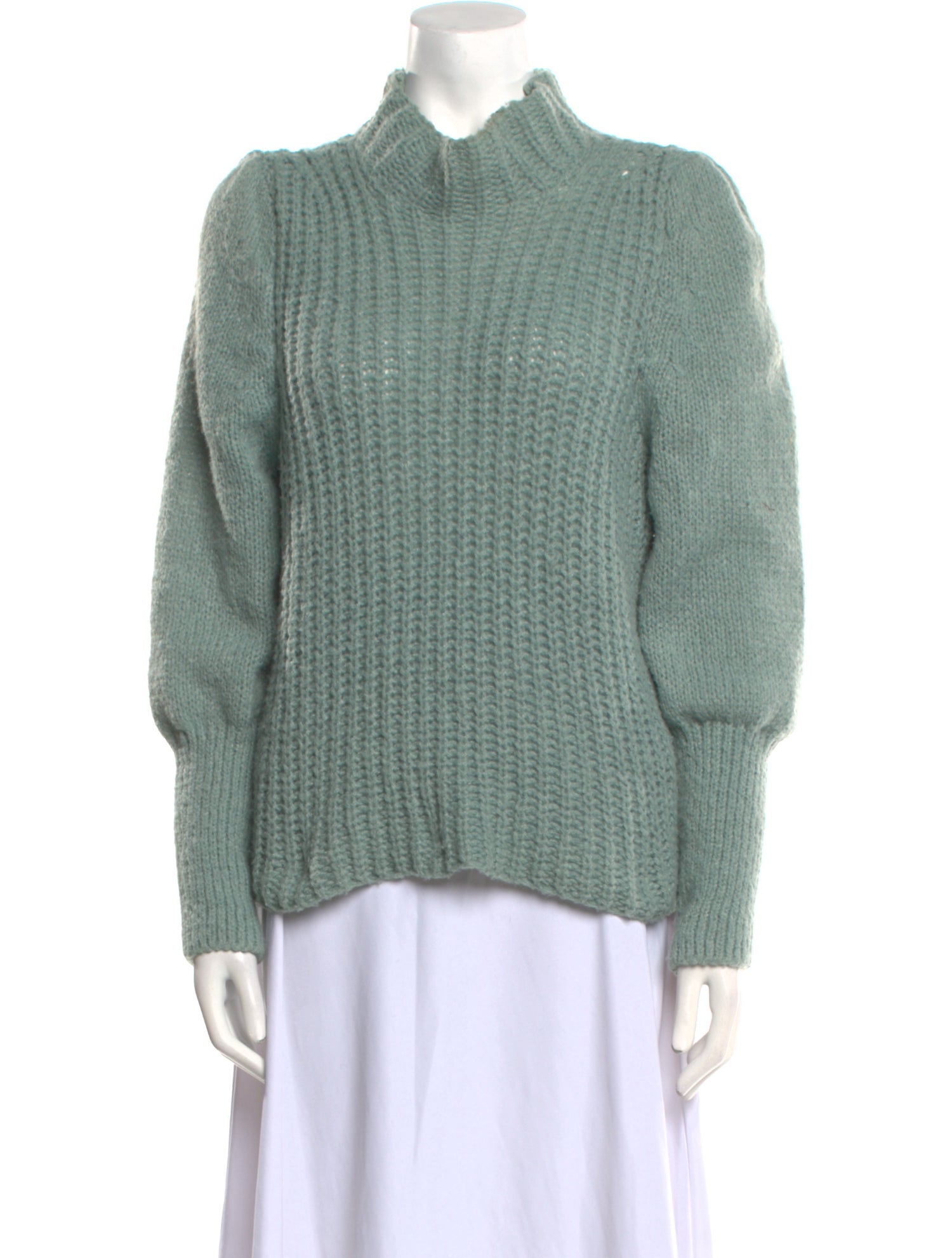 Line & Dot Mock Neck Sweater