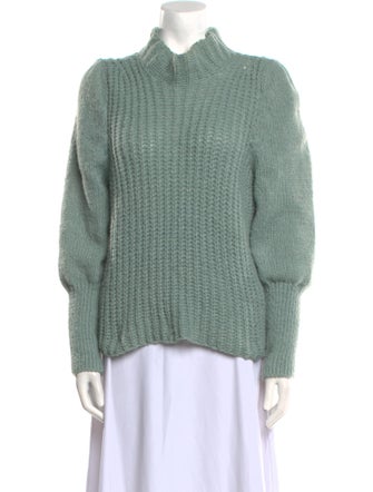 Line & Dot Mock Neck Sweater