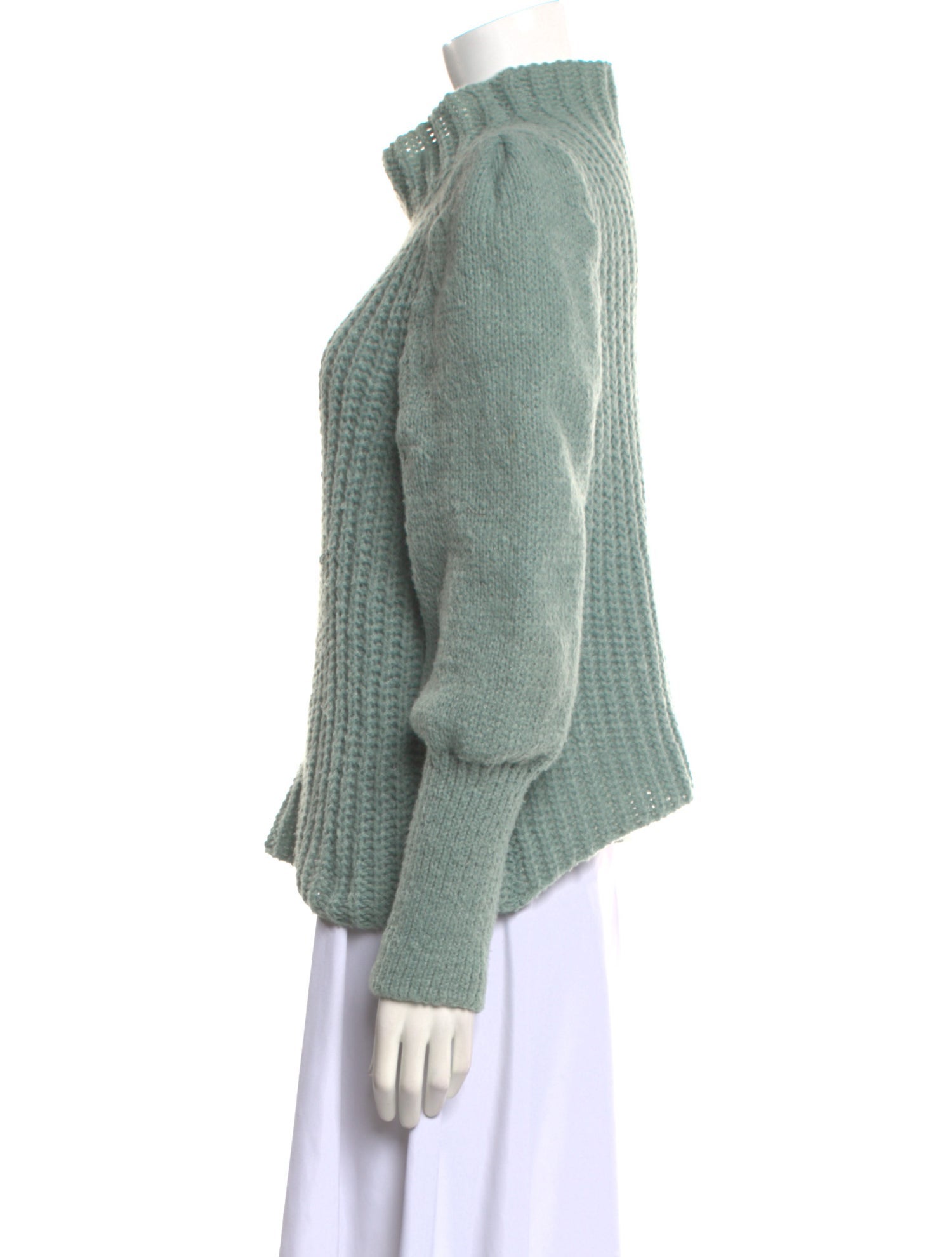 Line & Dot Mock Neck Sweater