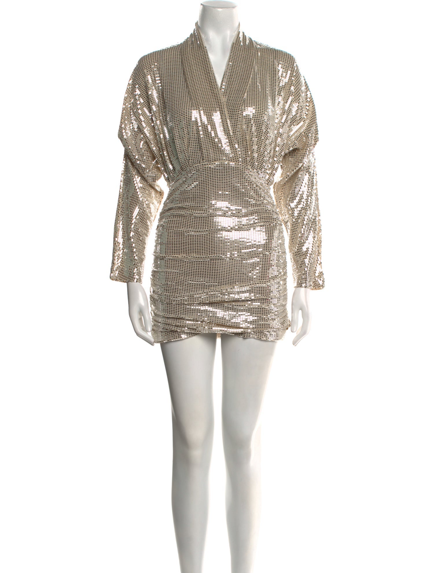 Line & Dot V-Neck Mini Dress w/ Tags