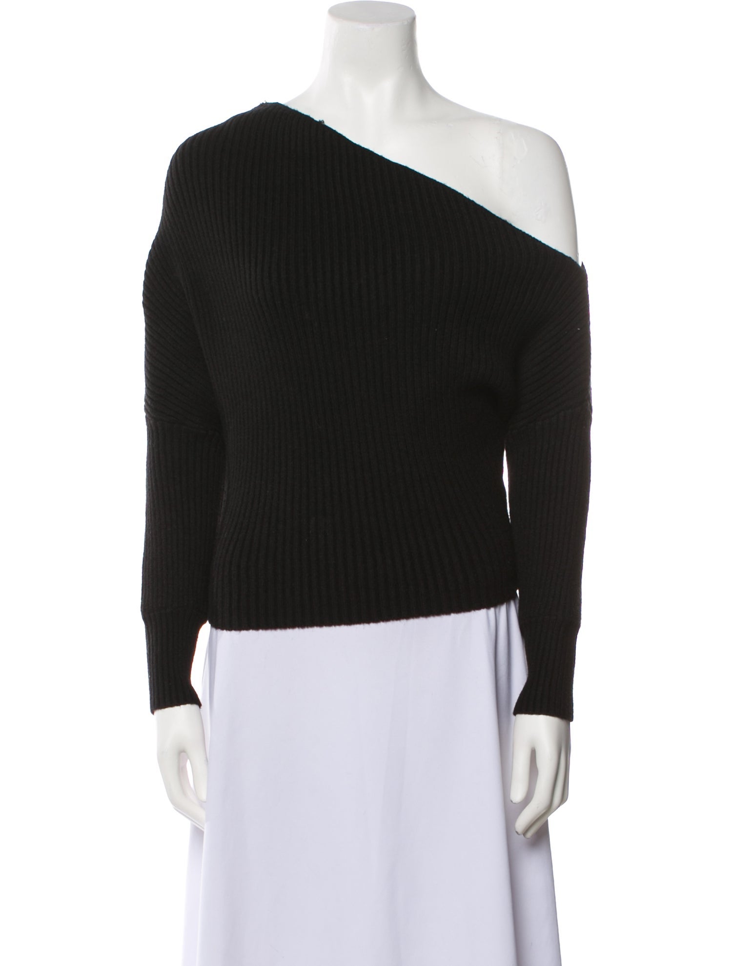 Line & Dot Asymmetrical Sweater
