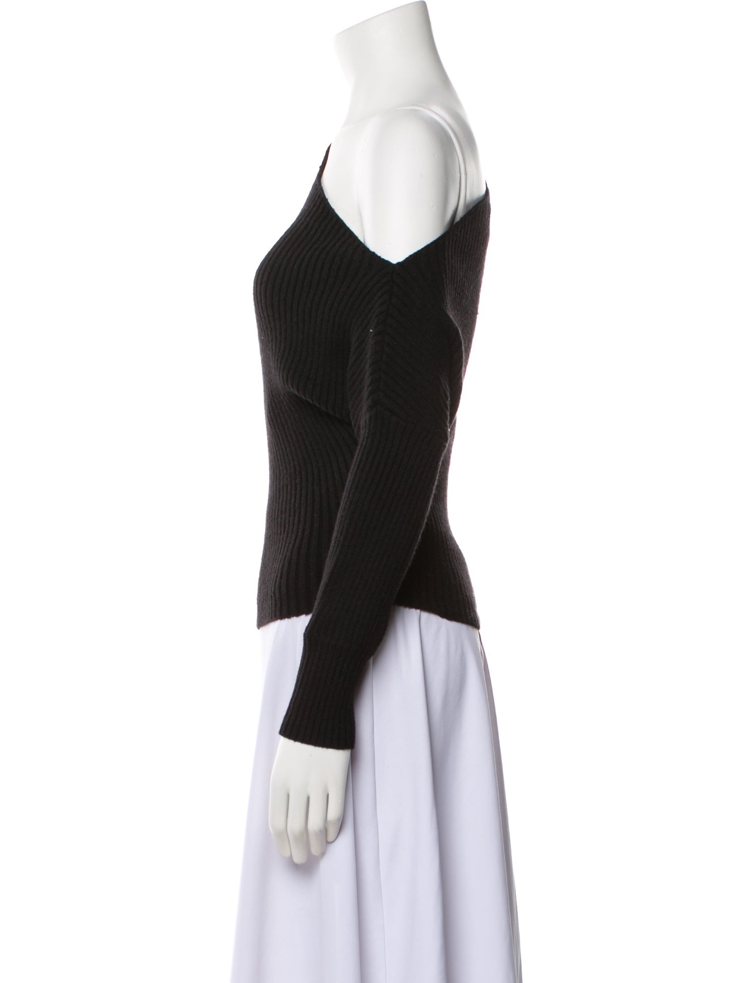 Line & Dot Asymmetrical Sweater