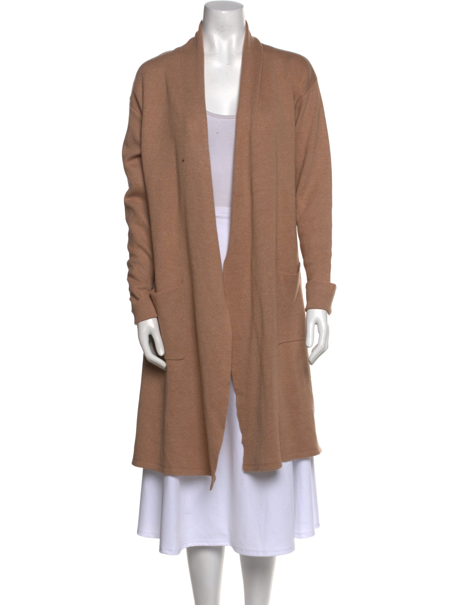 Line & Dot Open Front Sweater