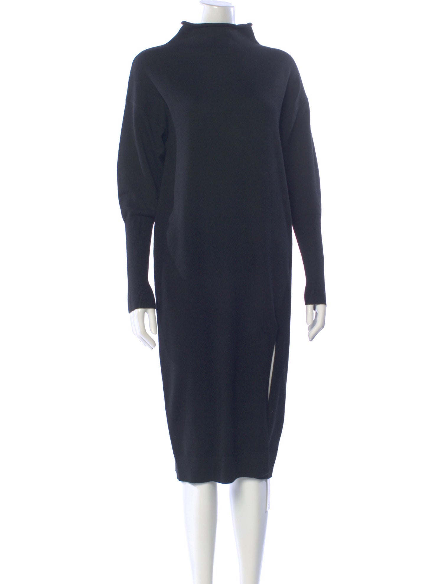 Line & Dot Turtleneck Midi Length Dress w/ Tags