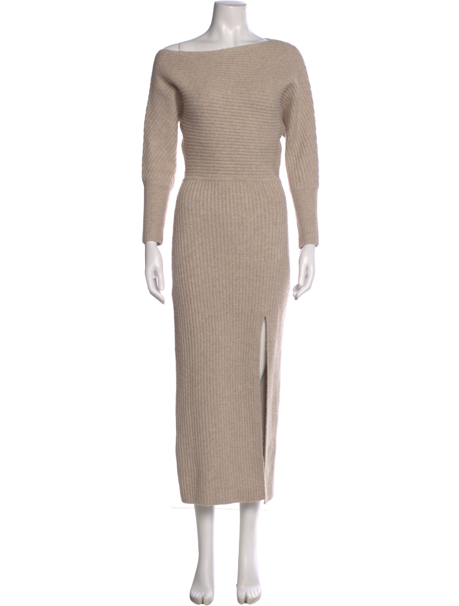 Line & Dot Bateau Neckline Long Dress w/ Tags