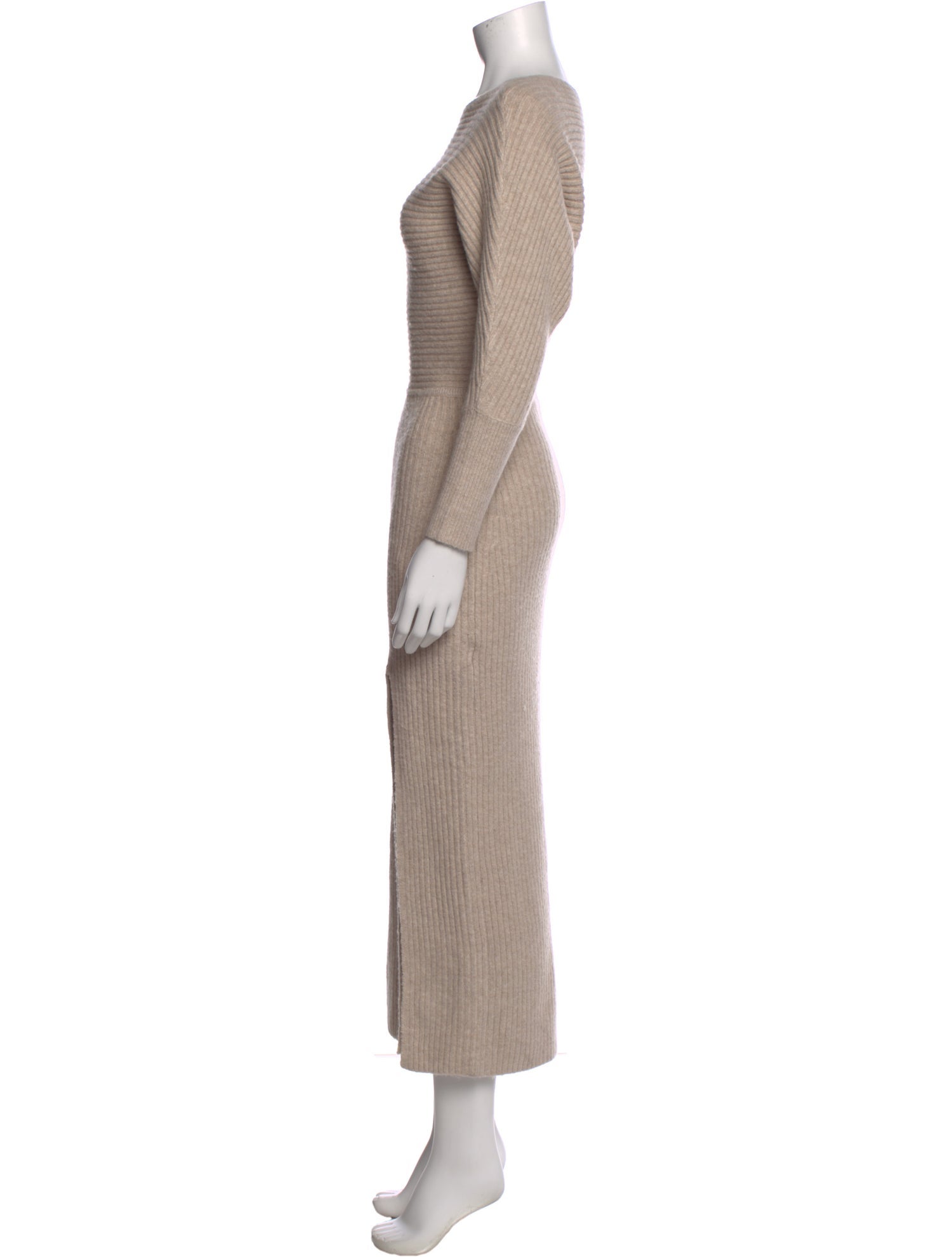 Line & Dot Bateau Neckline Long Dress w/ Tags