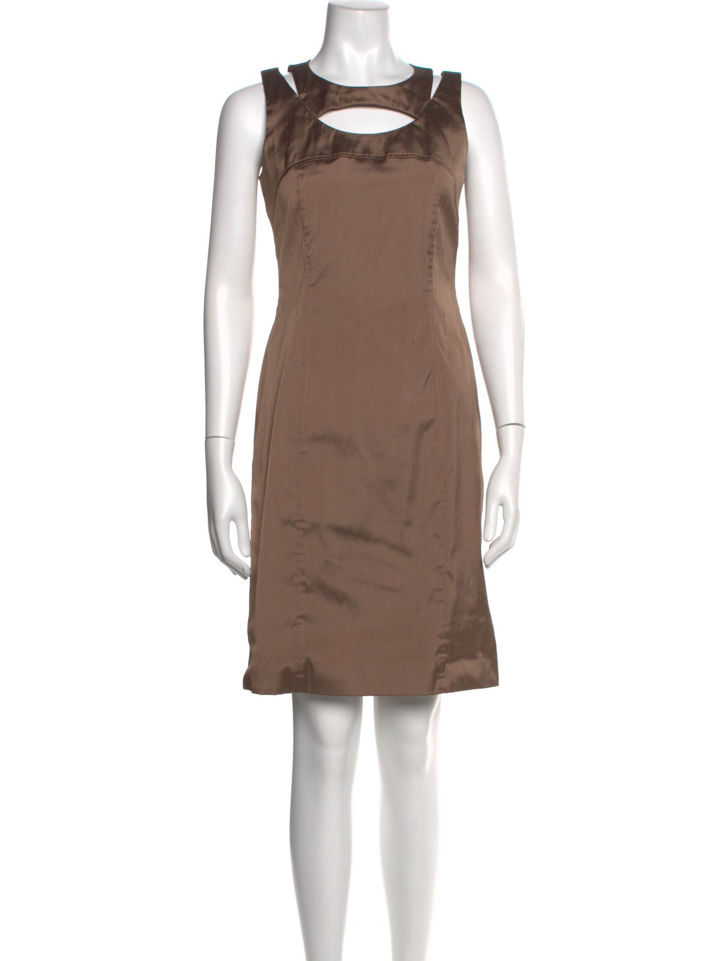 Leggiadro Silk Knee-Length Dress