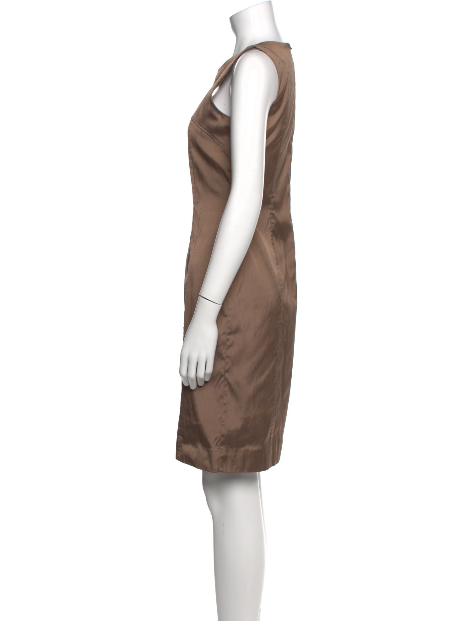 Leggiadro Silk Knee-Length Dress