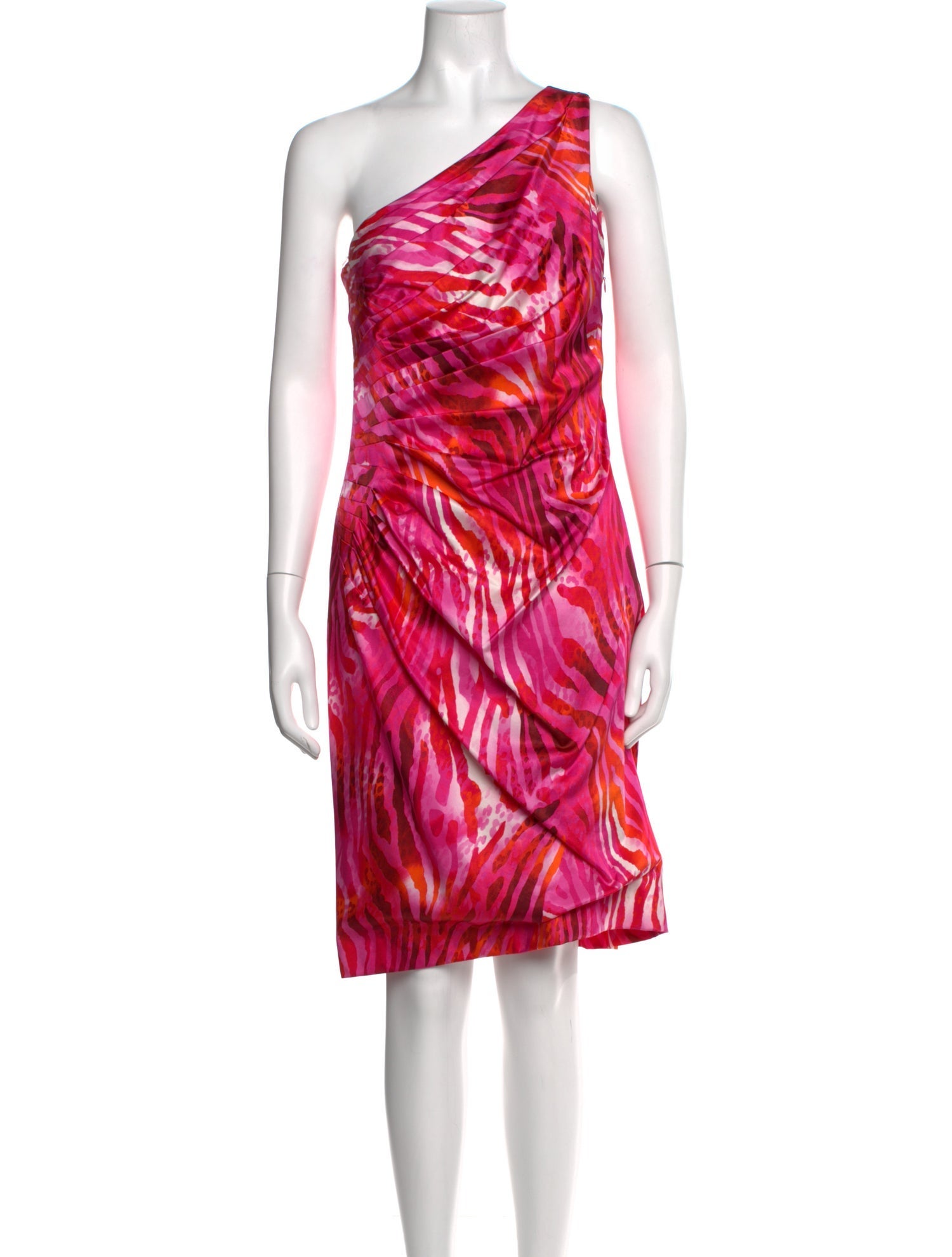 Leggiadro Animal Print Knee-Length Dress w/ Tags