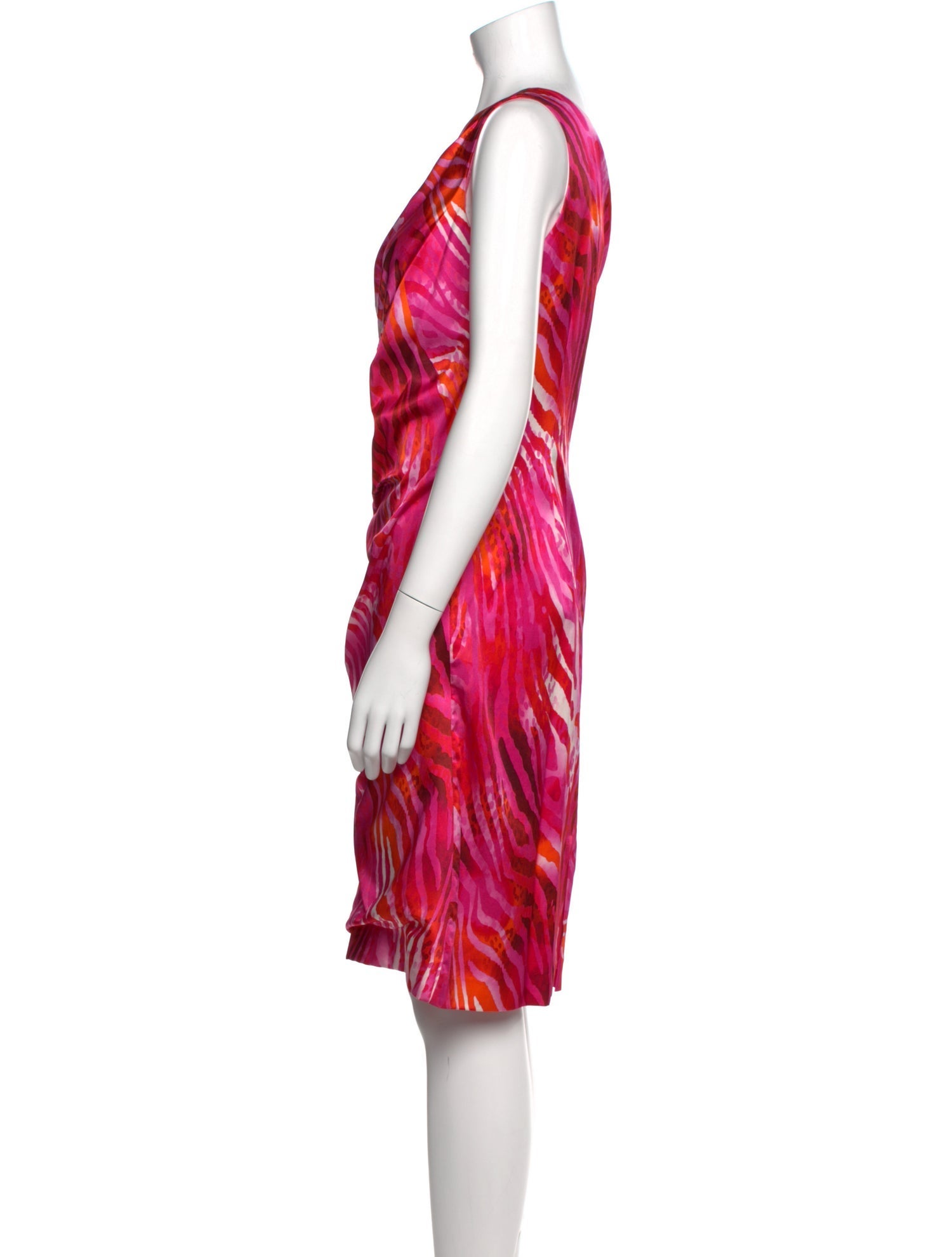 Leggiadro Animal Print Knee-Length Dress w/ Tags