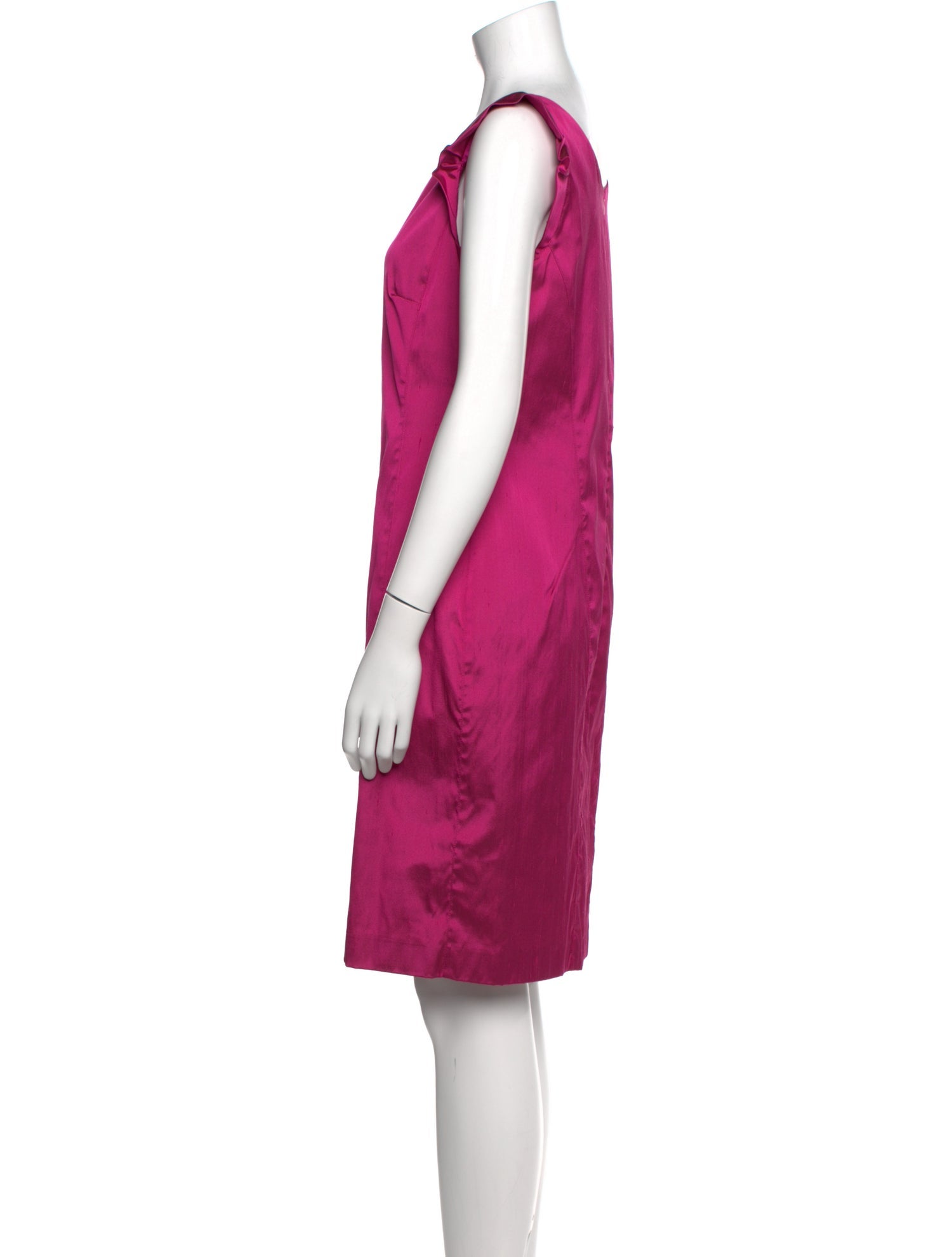 Leggiadro Silk Knee-Length Dress