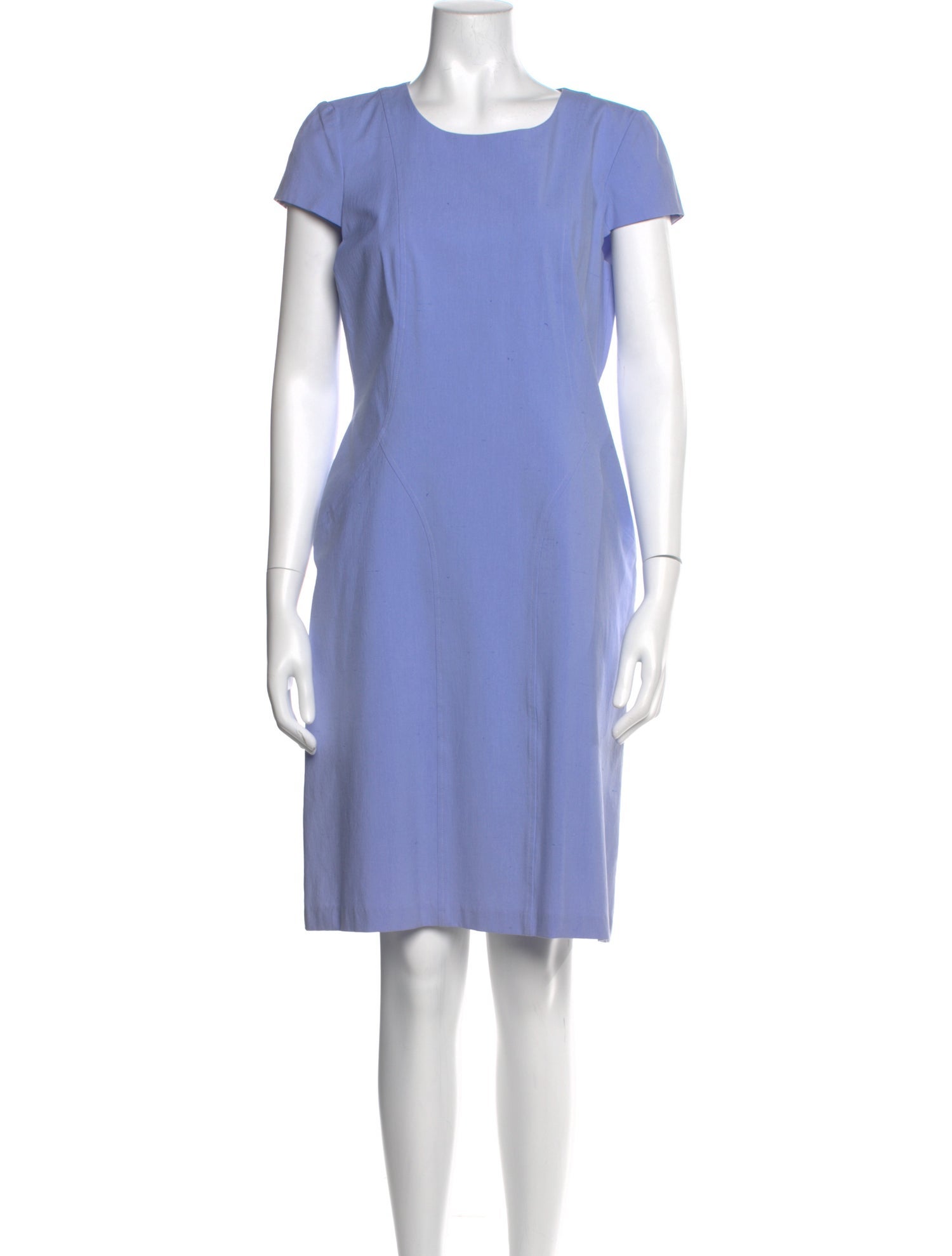Leggiadro Scoop Neck Knee-Length Dress