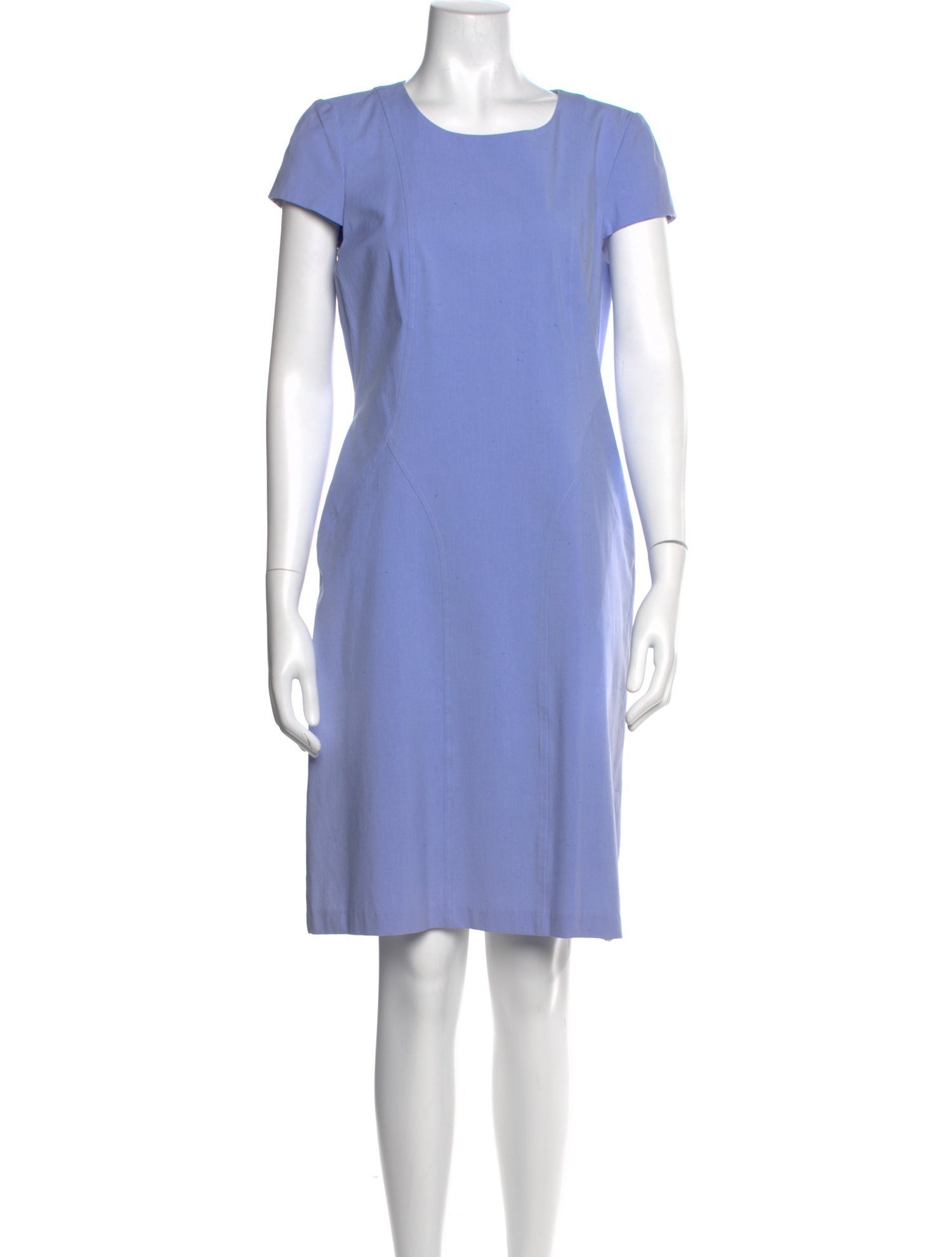 Leggiadro Scoop Neck Mini Dress