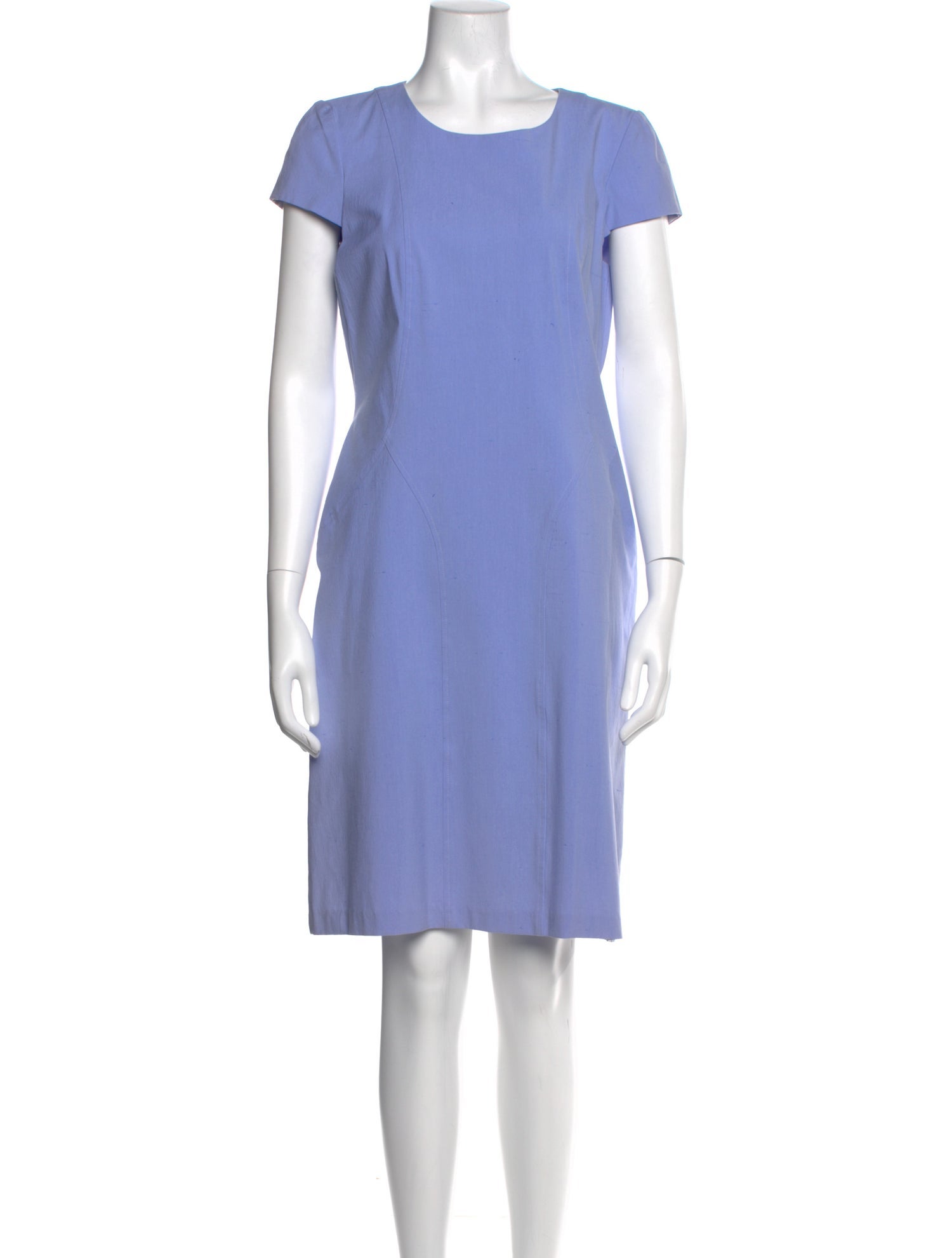 Leggiadro Scoop Neck Knee-Length Dress